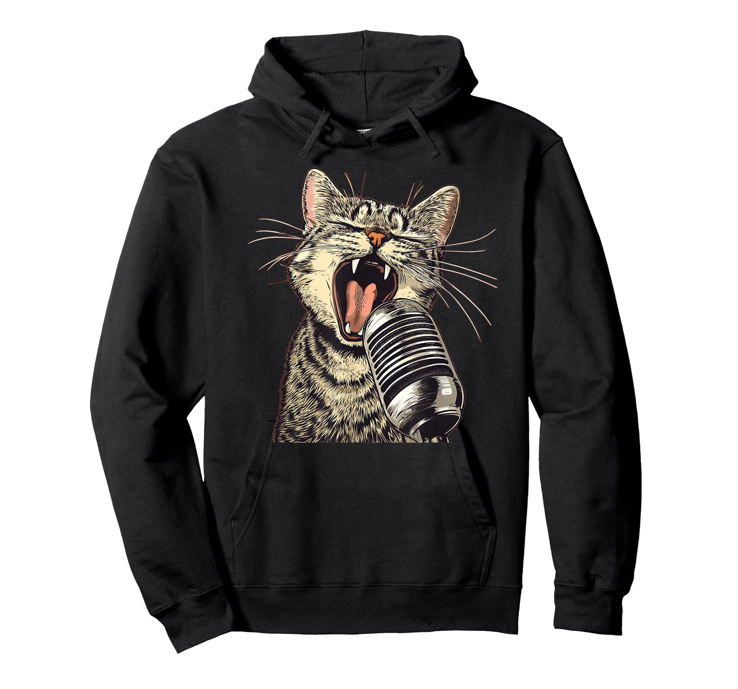 Singing Cat with Karaoke Mic Costume T-Shirt