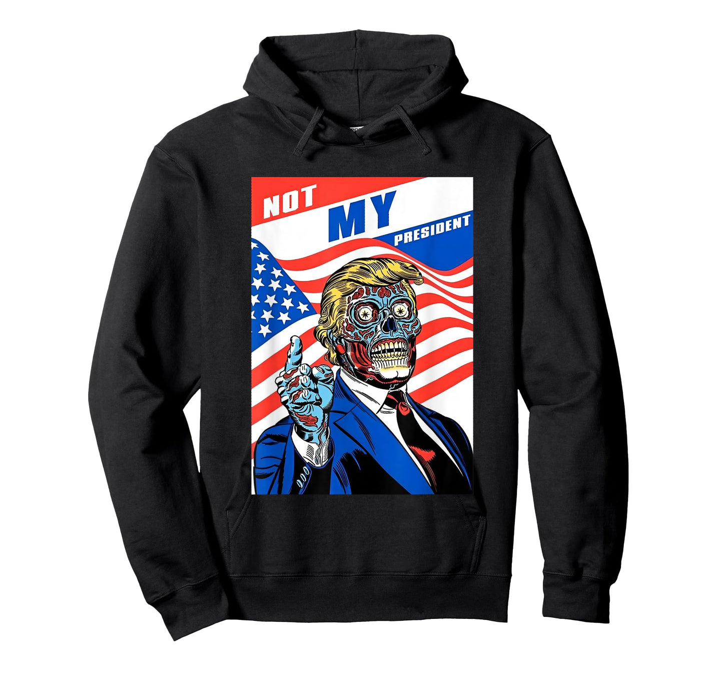 Not My President Anti Trump Horror American T-Shirt
