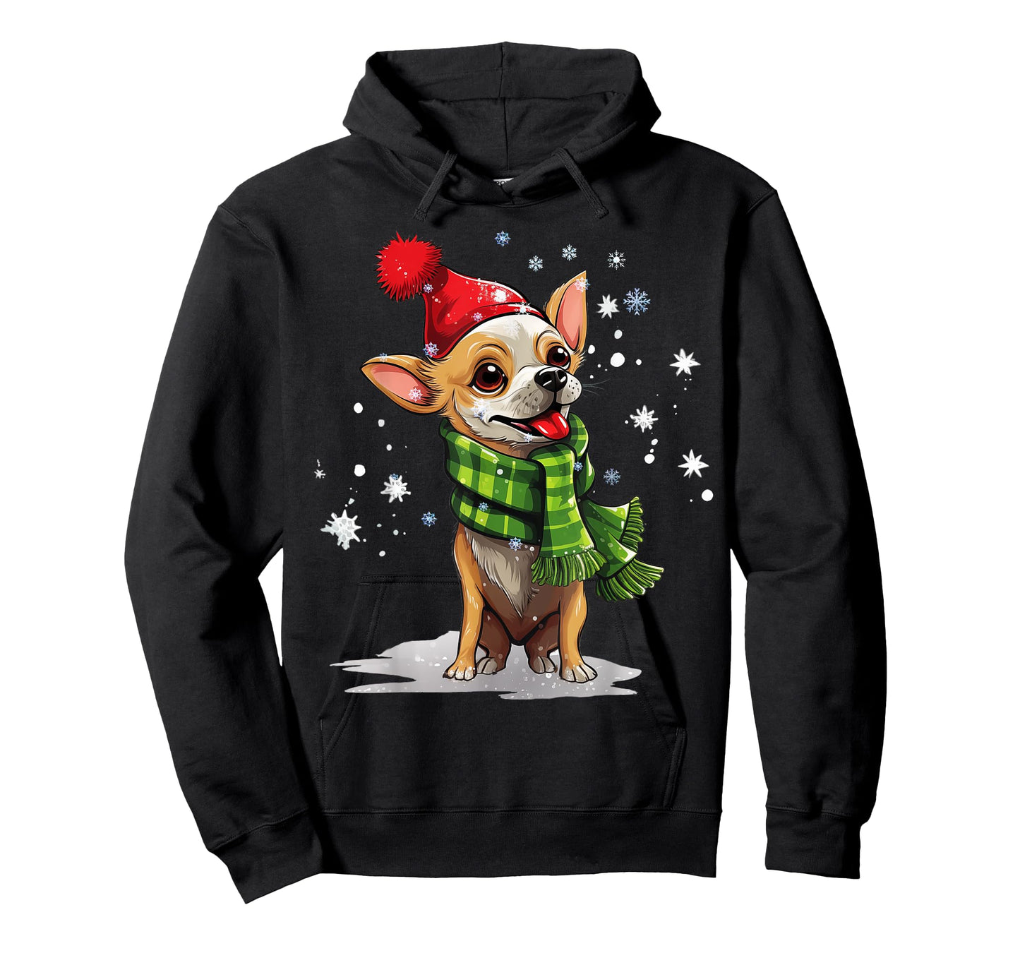 Chihuahua Dog Christmas Snow Winter Vibes for Men Women Kids T-Shirt