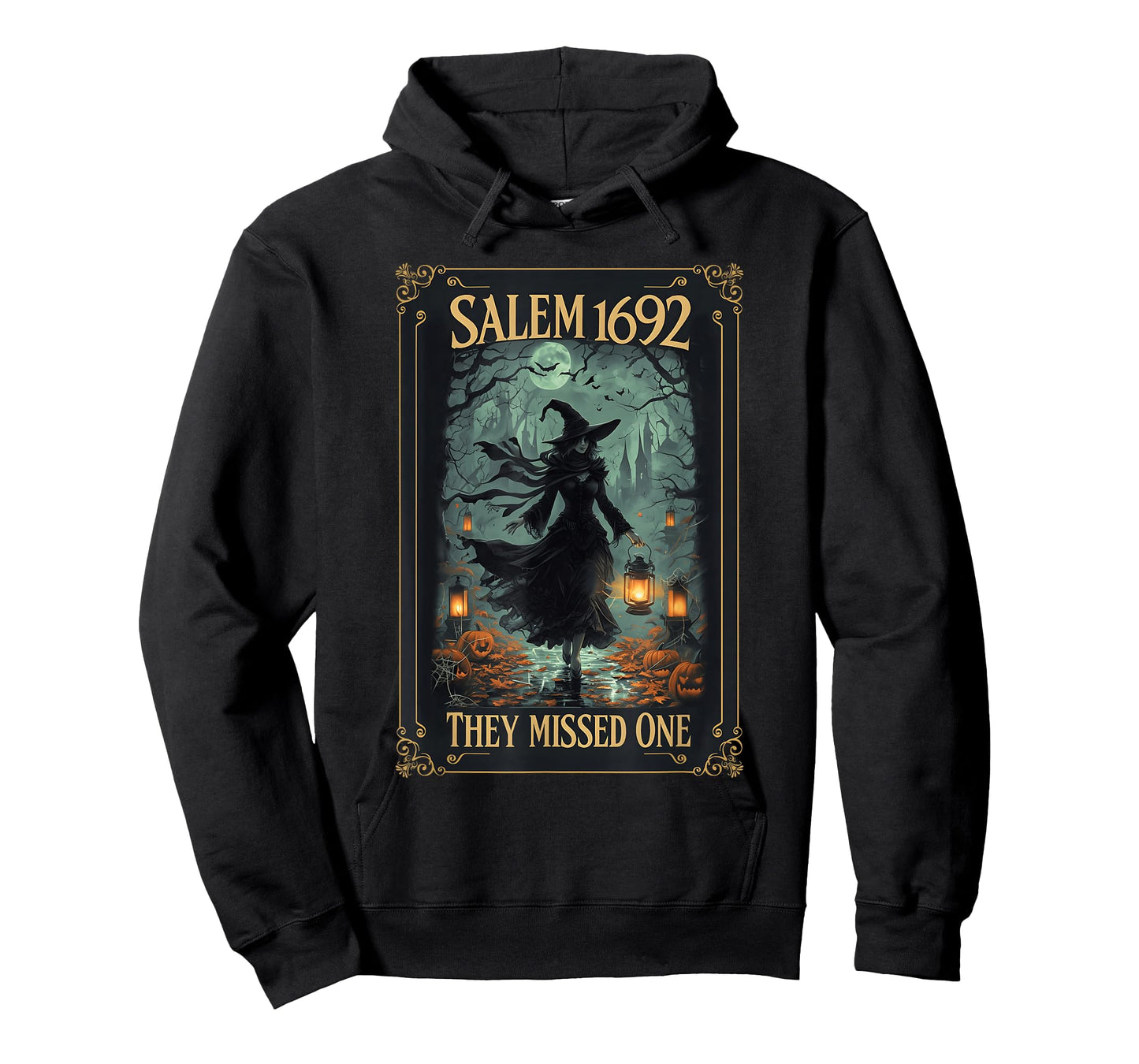 Salem 1692 They Missed One Halloween Witch Tarot Card Women T-Shirt
