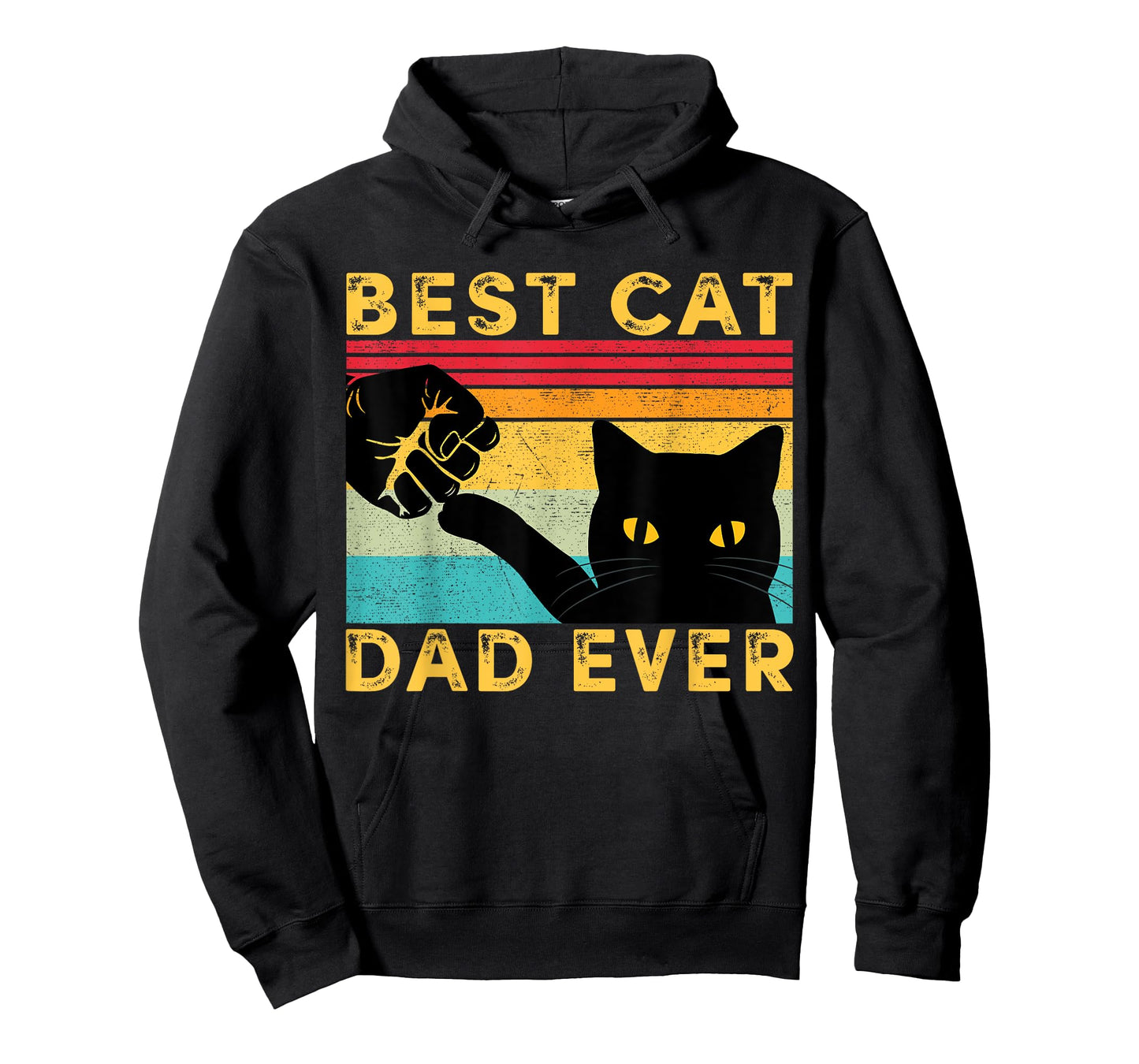 Best Cat Dad Ever Funny Cat Daddy Fist Bump Father's Day T-Shirt
