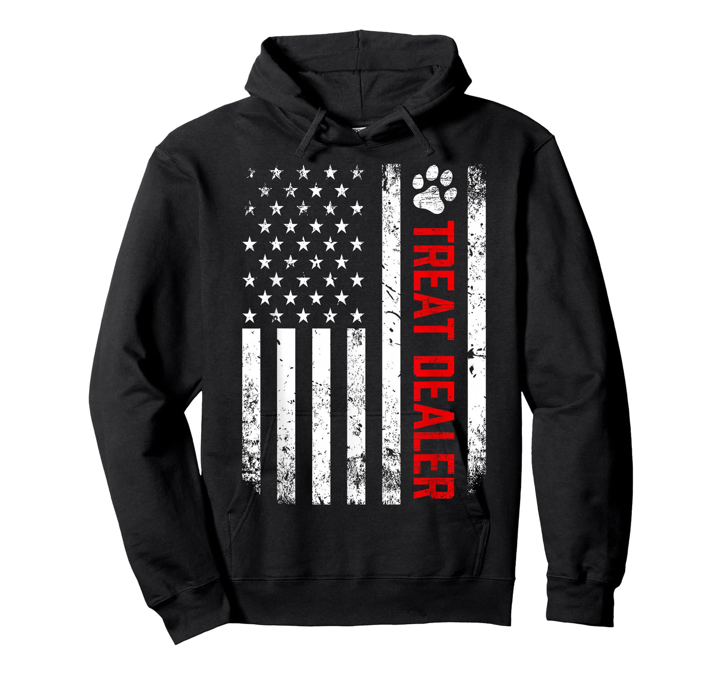 Dog Treat Dealer Funny Dog Owner Dog Dad American Flag T-Shirt
