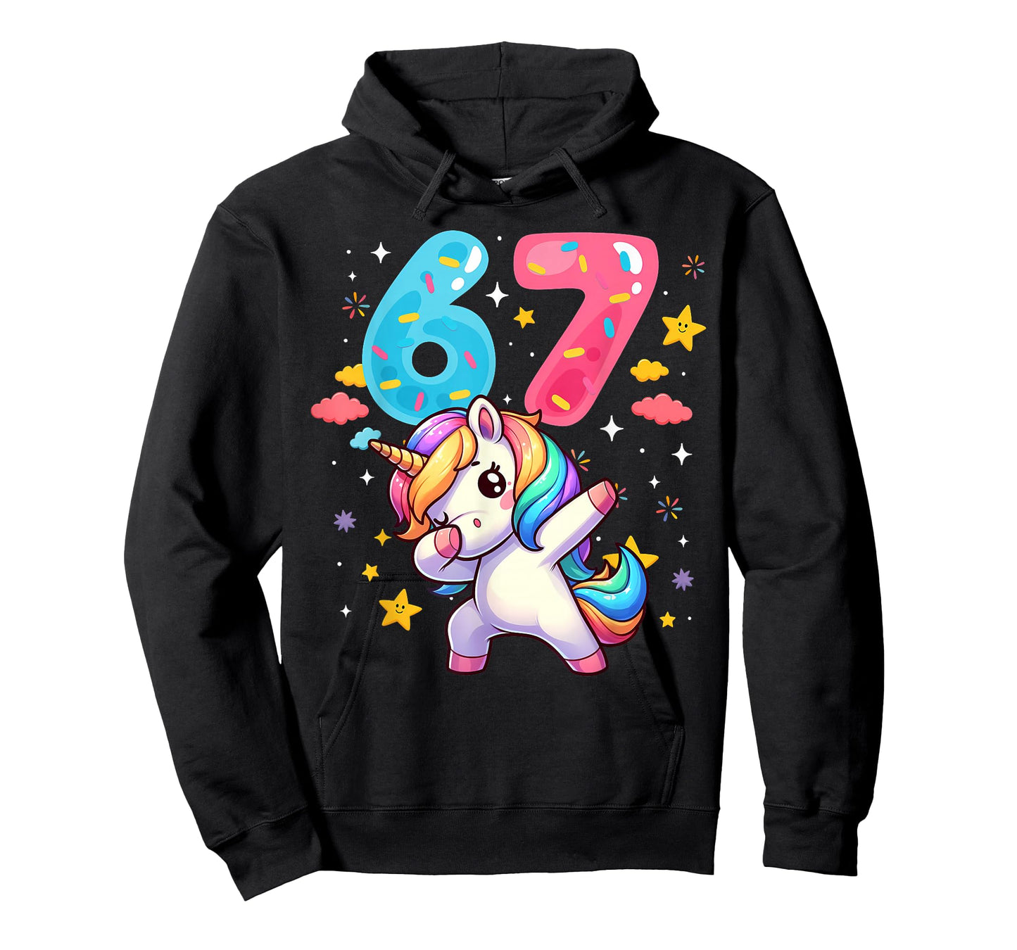 67 Meme Unicorn Six Seven Meme Funny Dabbing Unicorn T-Shirt