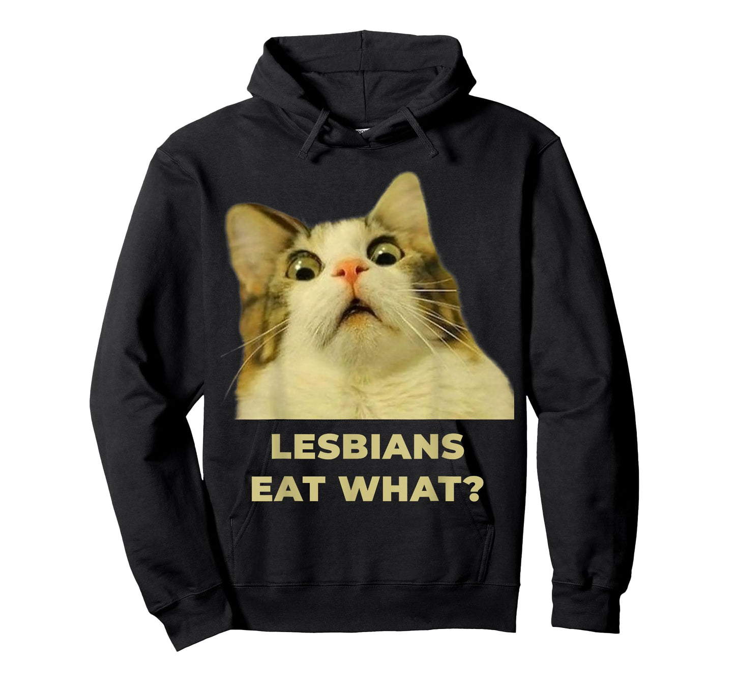 Lesbians Eat What?! Funny Cat LGBT Pride T-Shirt for Men Women