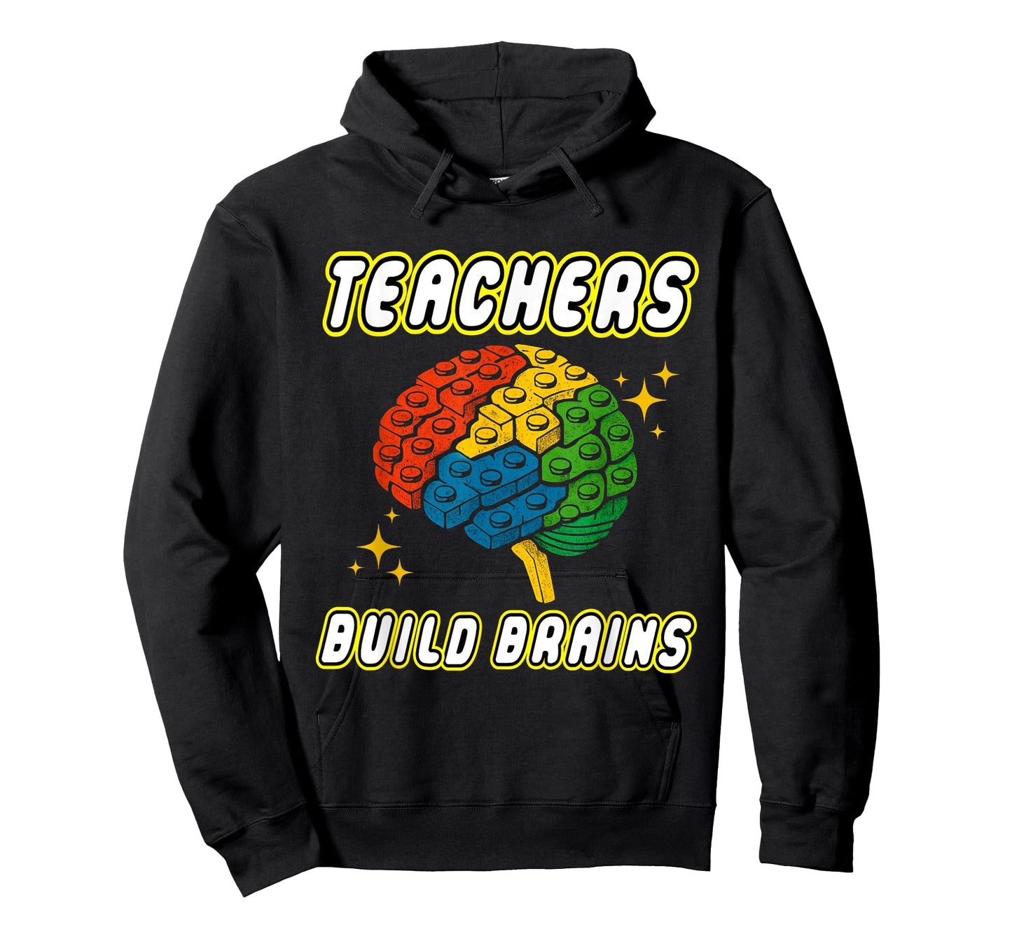 Teachers Build Brains Building Bricks Back to School Funny T-Shirt