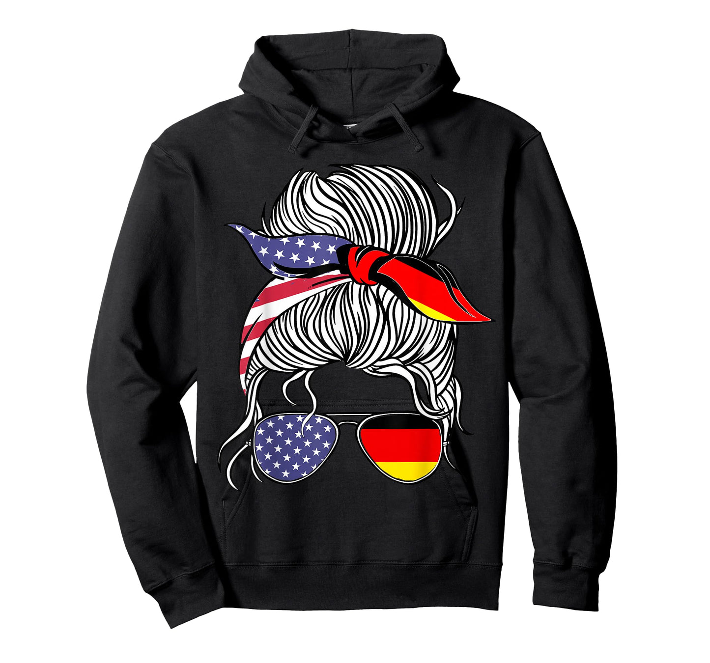German American Patriot Grown Proud Women Girl Flag T-Shirt