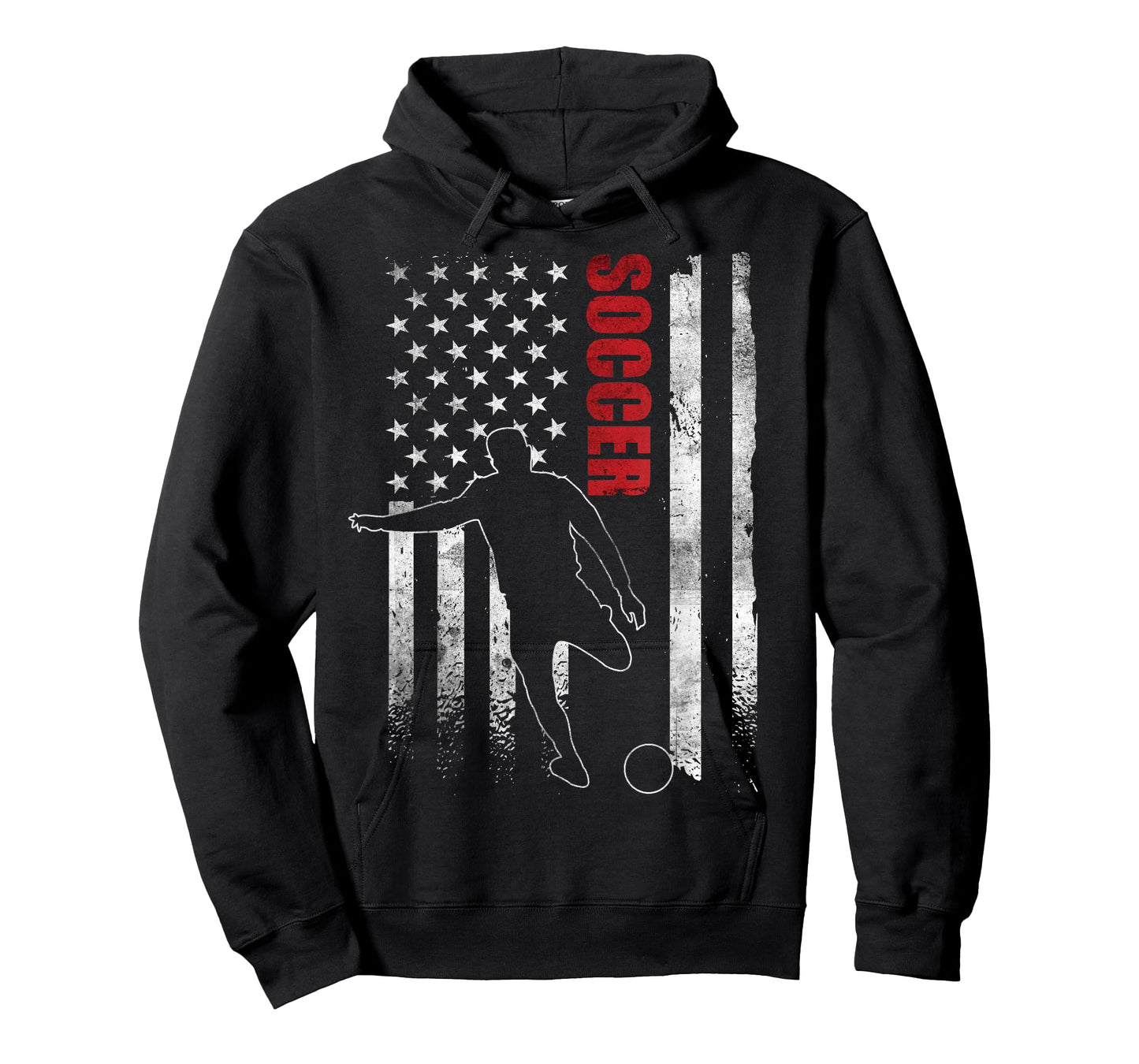 Soccer Apparel American Flag Soccer Player US Flag T-Shirt