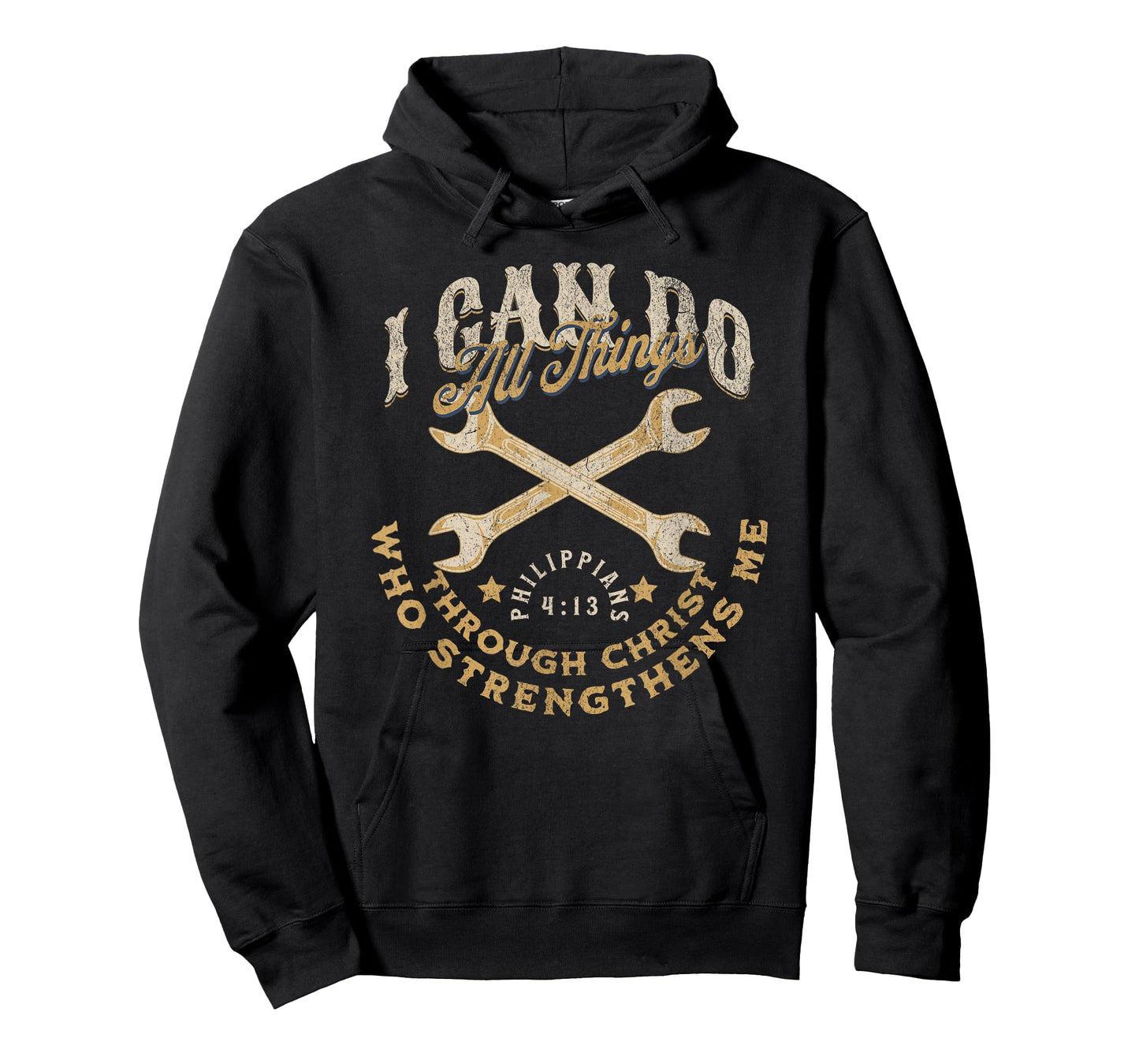Cool Classic Car Mechanic Wrench Bible Scripture Verse Faith T-Shirt