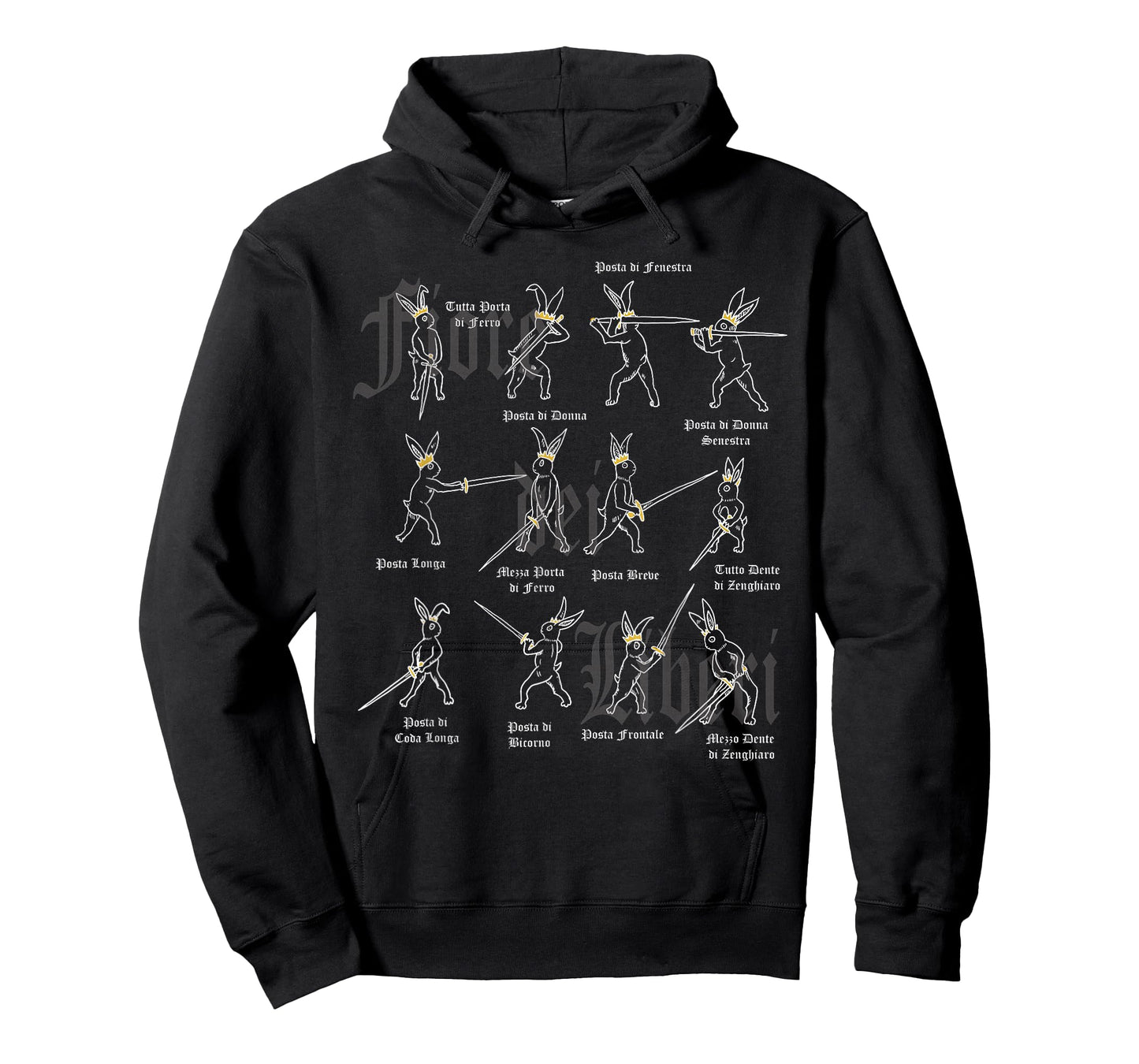 Fiore Guards with Medieval Rabbits T-Shirt