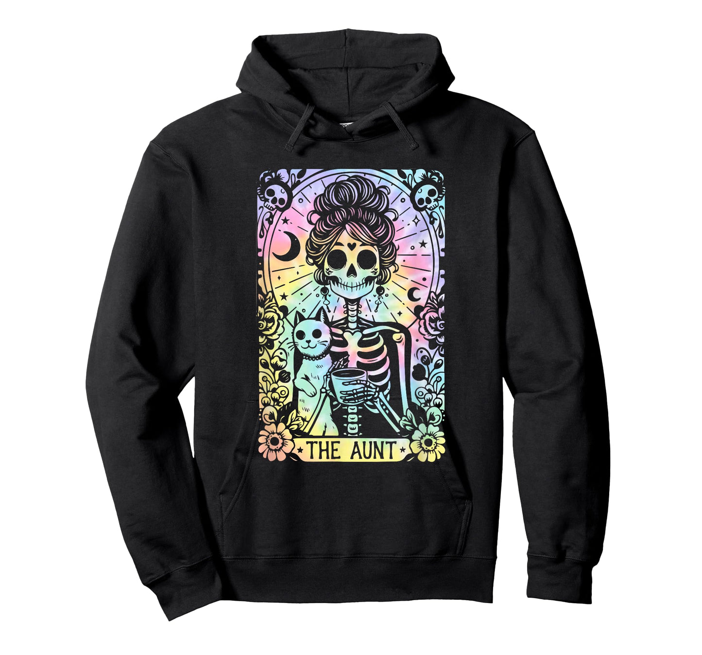 The Aunt Tarot Tie Dye Skeleton Best Aunt Mother's Day T-Shirt