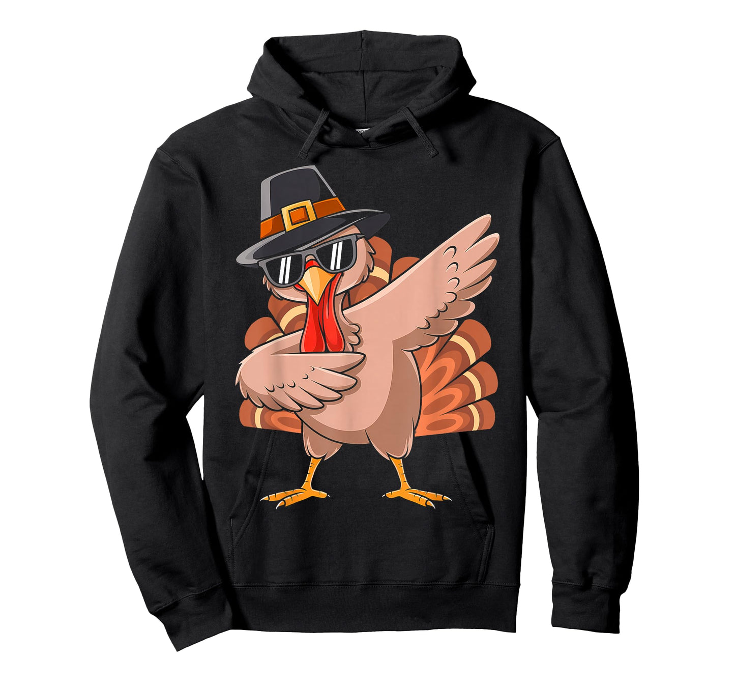 Dabbing Turkey Day Thanksgiving Pilgrim Costume Boys Kids T-Shirt