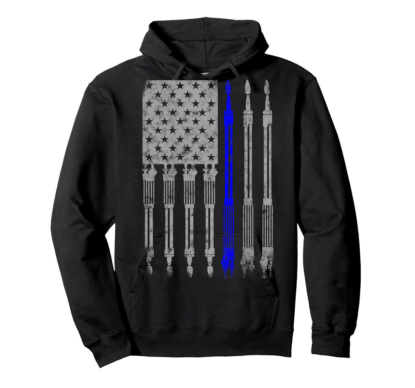 Welder Blue line American Flag Shirt USA Patriotic Welder T-Shirt