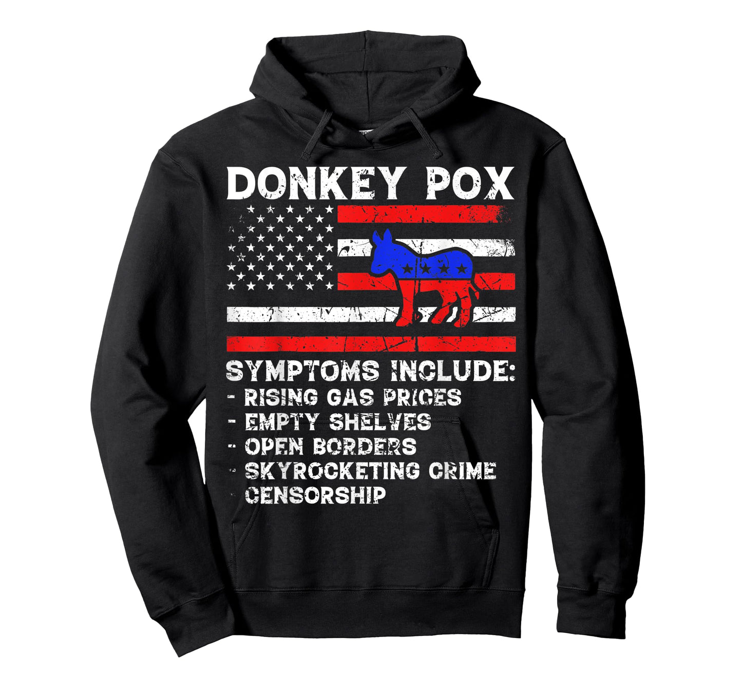 Donkey Pox Symptoms Shirt The Disease Killing America Biden T-Shirt