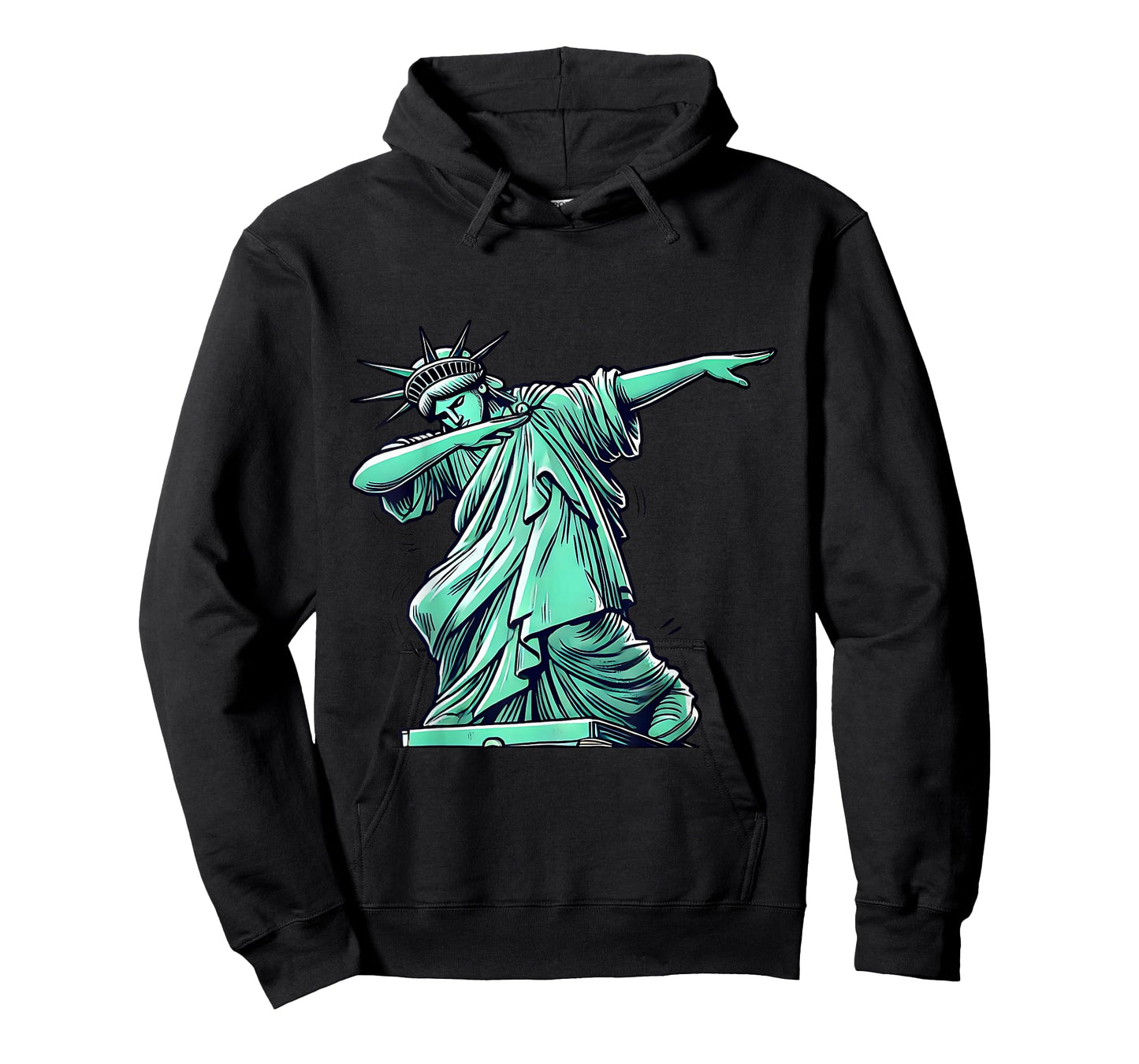 Statue Of Liberty Dabbing Funny Patriotic T-Shirt