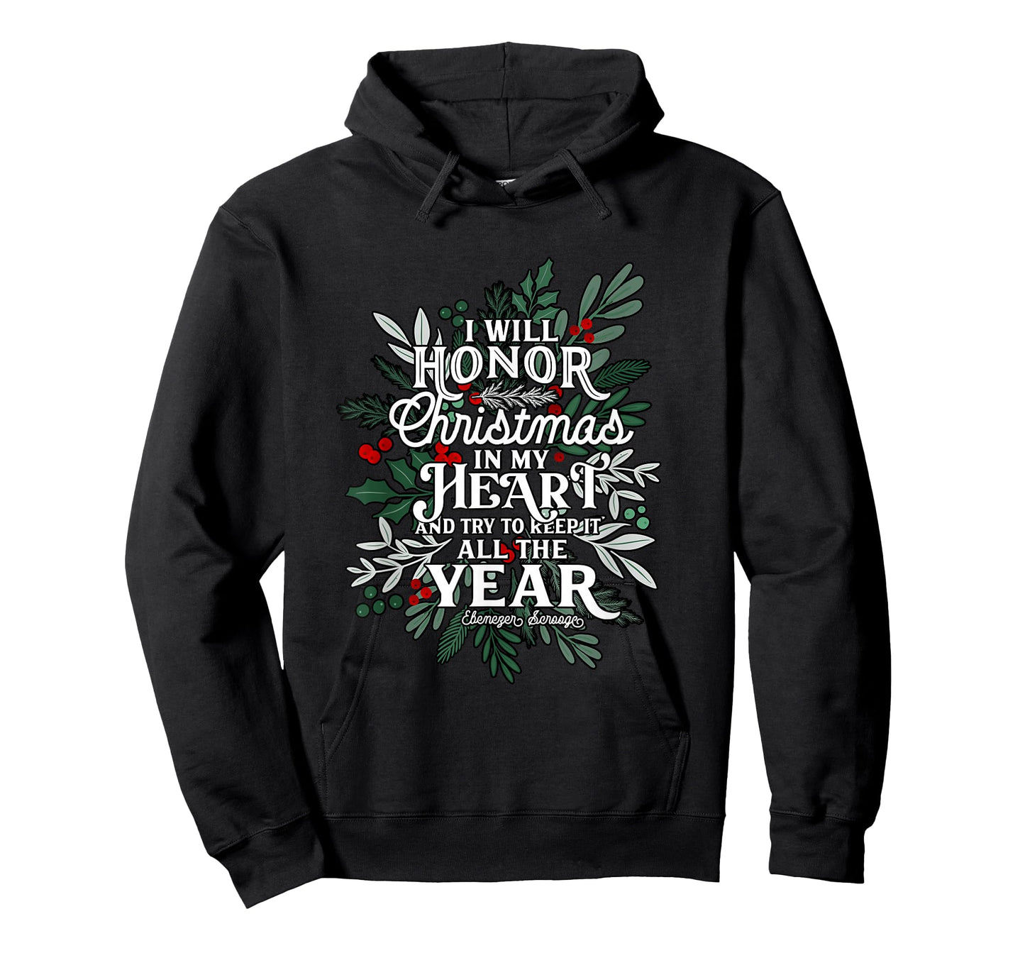 Christmas Carol, Scrooge Quote, Holiday festive graphic T-Shirt