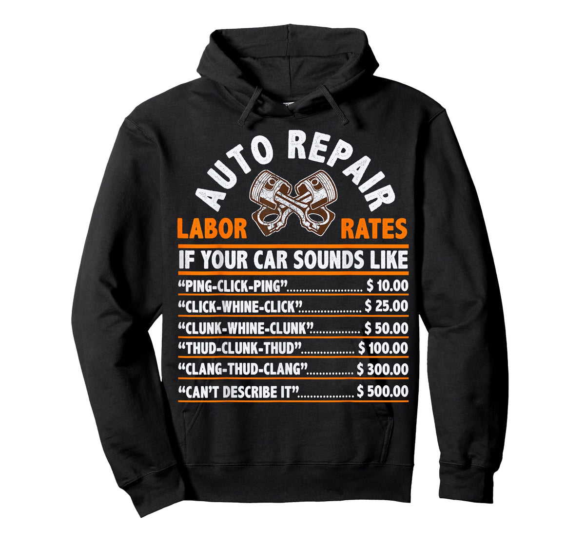 Funny Auto Mechanic Hourly Rate Car Mechanic Labor Rates T-Shirt