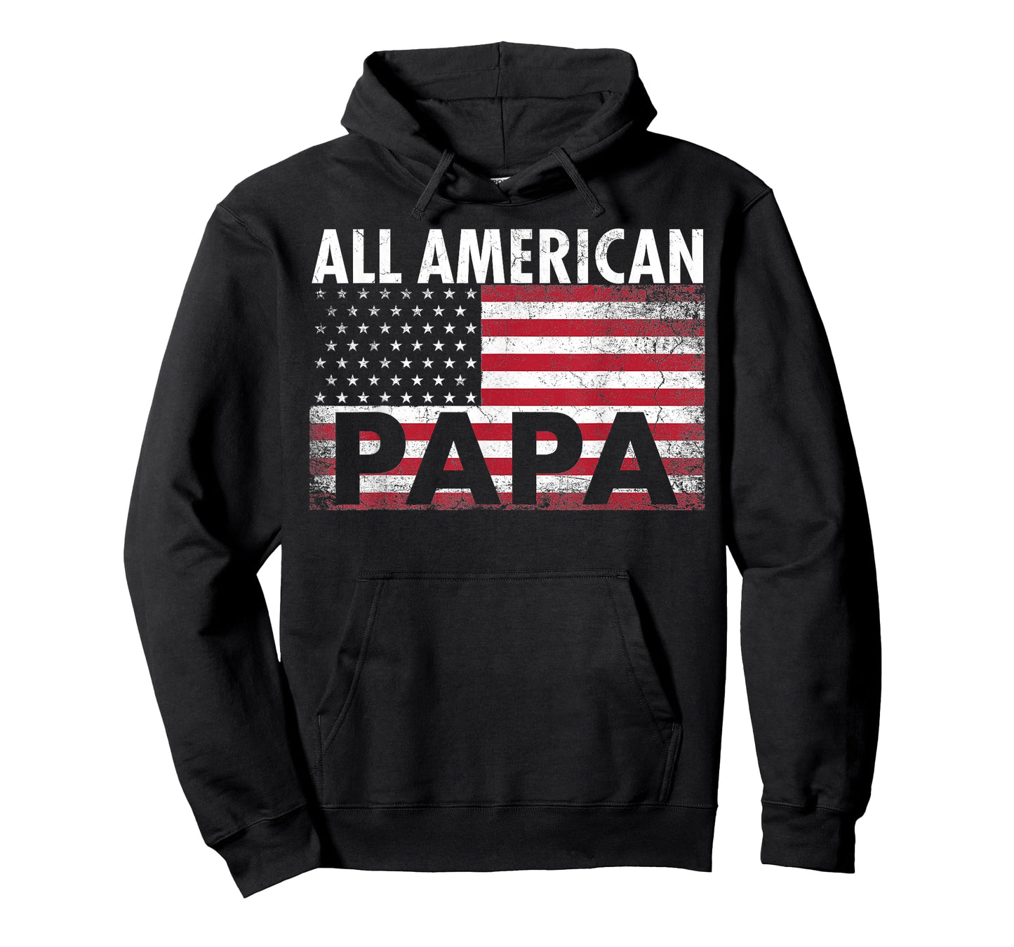 4th of July PAPA All American Flag USA Father's Day Gift T-Shirt for Men