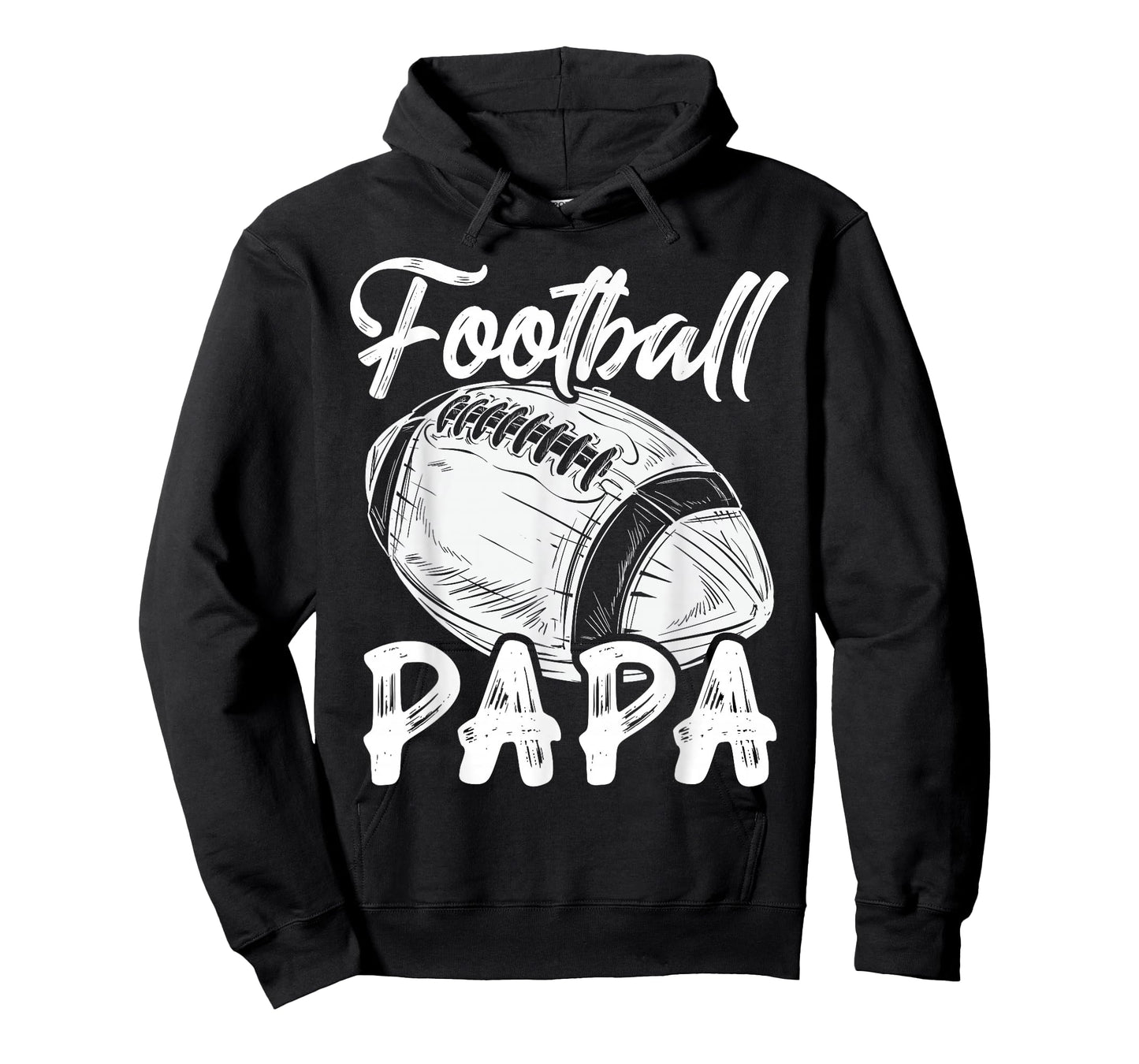 Football Papa For Men Family Matching Players Fathers Day T-Shirt