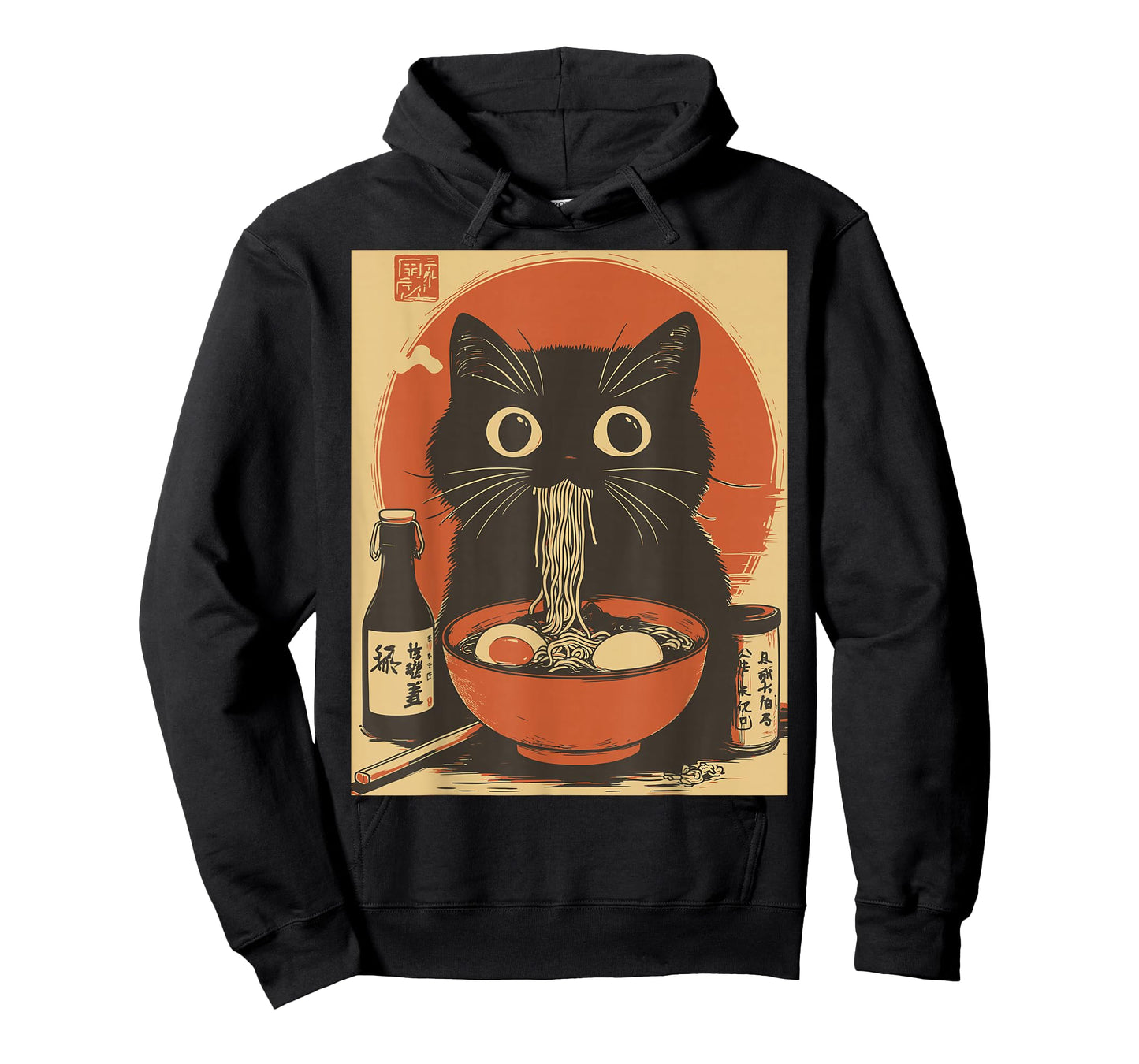 Kawaii Noodle Soup Anime Japanese Ramen Cat Girl T-Shirt