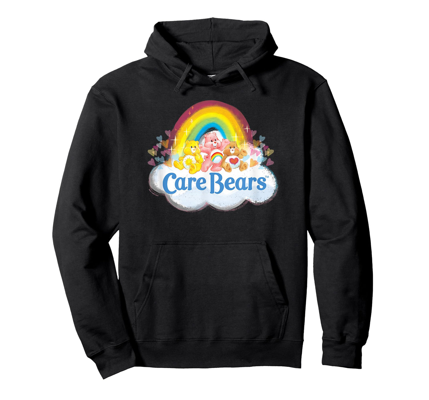 Care Bears Vintage Rainbow Cheer Bear Sweet Group Logo T-Shirt