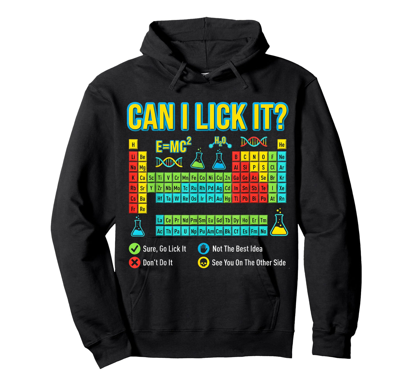 Can I Lick It Chemistry Periodic Table Funny Science Teacher T-Shirt