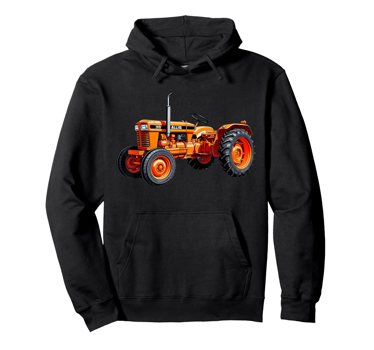 Classic Orange Tractor Retro Farming Design T-Shirt
