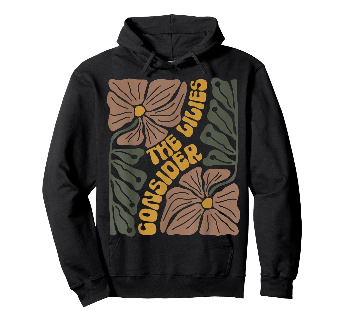 Consider The Lilies Boho Floral Christian Religious Bible T-Shirt