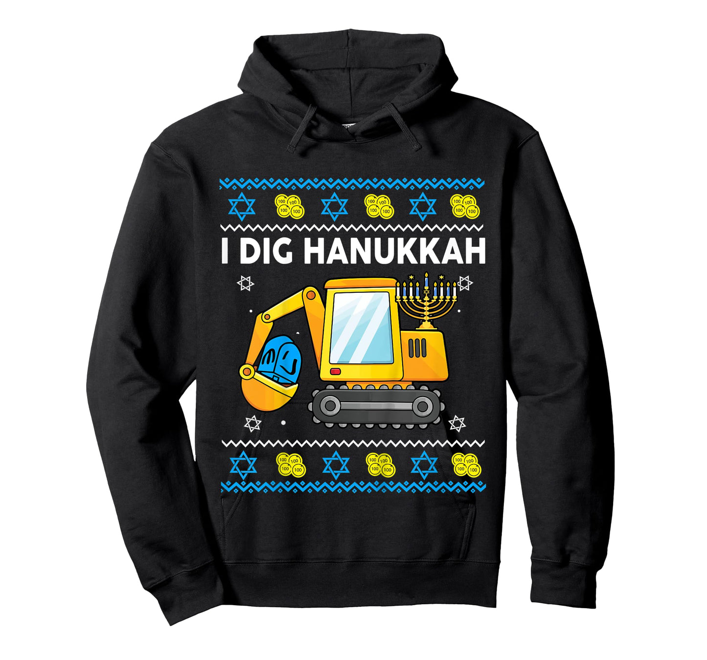 Kids I Dig Hanukkah-Shirt Happy Chanukah Funny Jewish Boy Toddler T-Shirt
