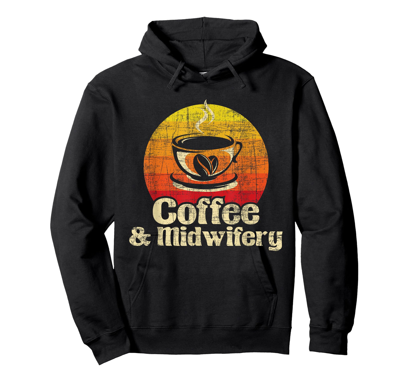 Coffee & Midwifery - Retro Doula Nurse Midwives Birth Worker T-Shirt
