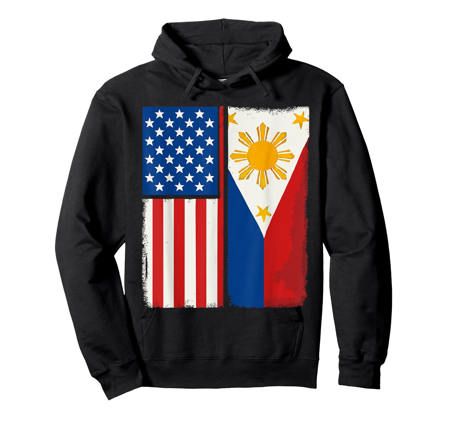 Half Filipino Half American USA Flag Philippines America T-Shirt