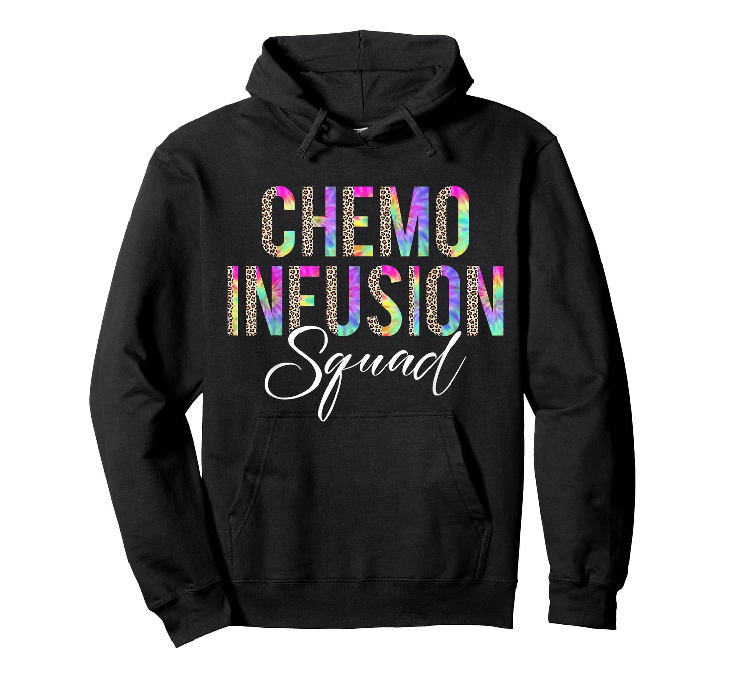 Chemo Infusion Squad Leopard Tie Dye Chemo Infusion Nurse T-Shirt