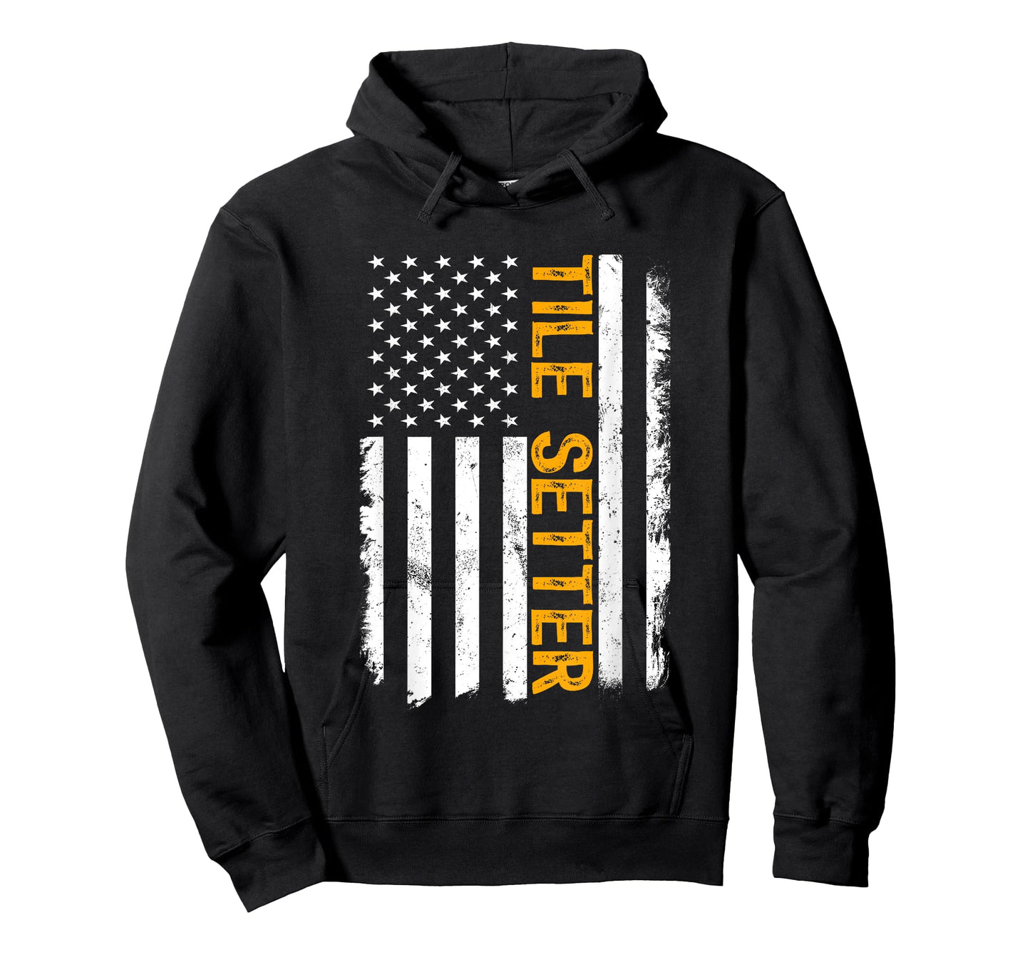 Tile Setter Job, American Flag Tile Setters Career T-Shirt