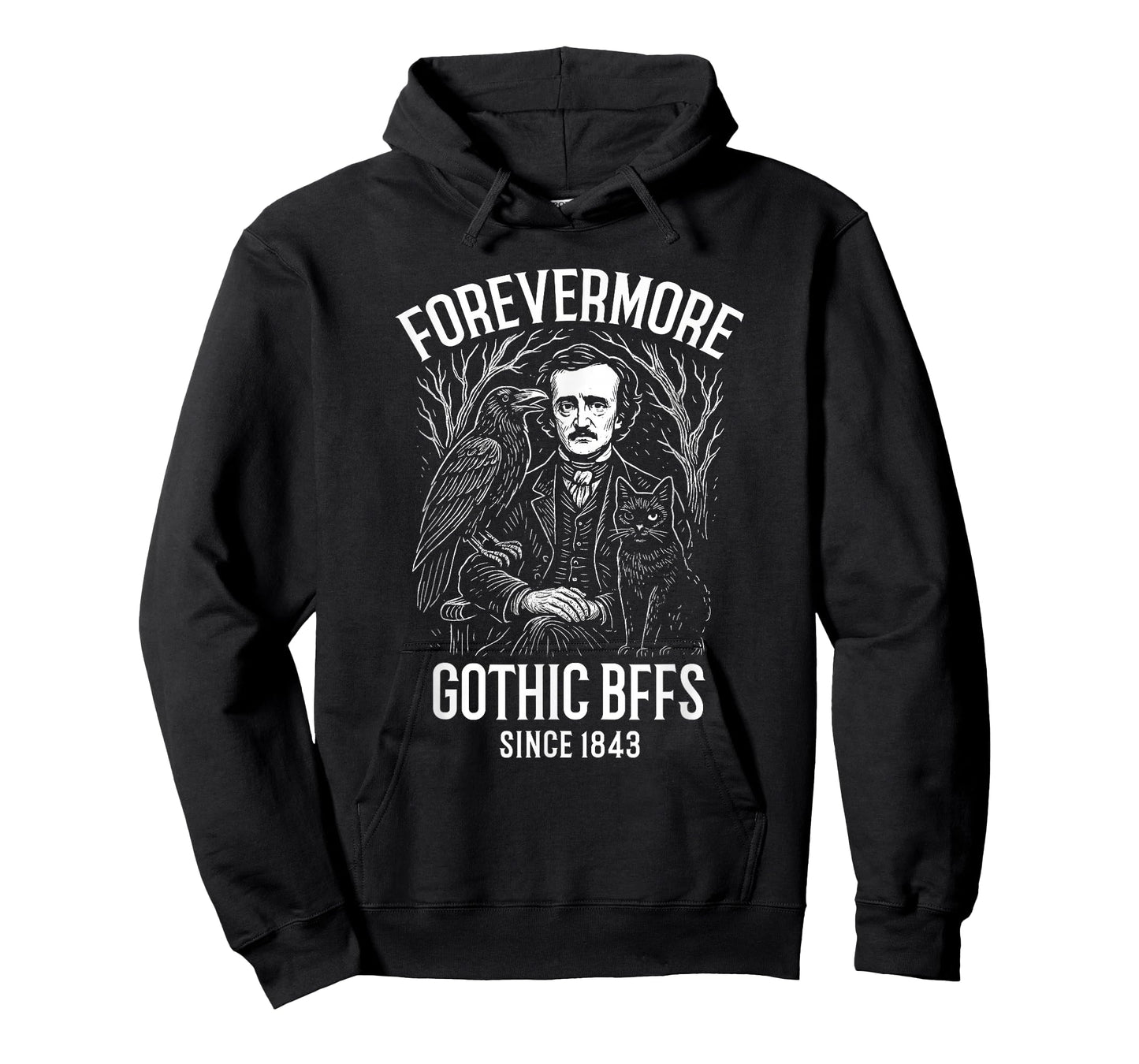 Edgar Allan Poe Forevermore Gothic BFFs T-Shirt