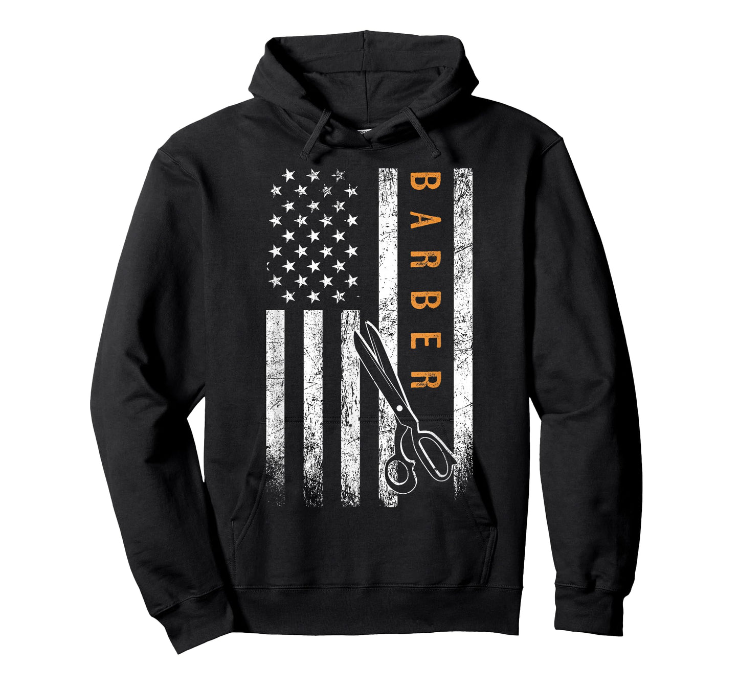 Barber American Flag Design Barbershop T-Shirt