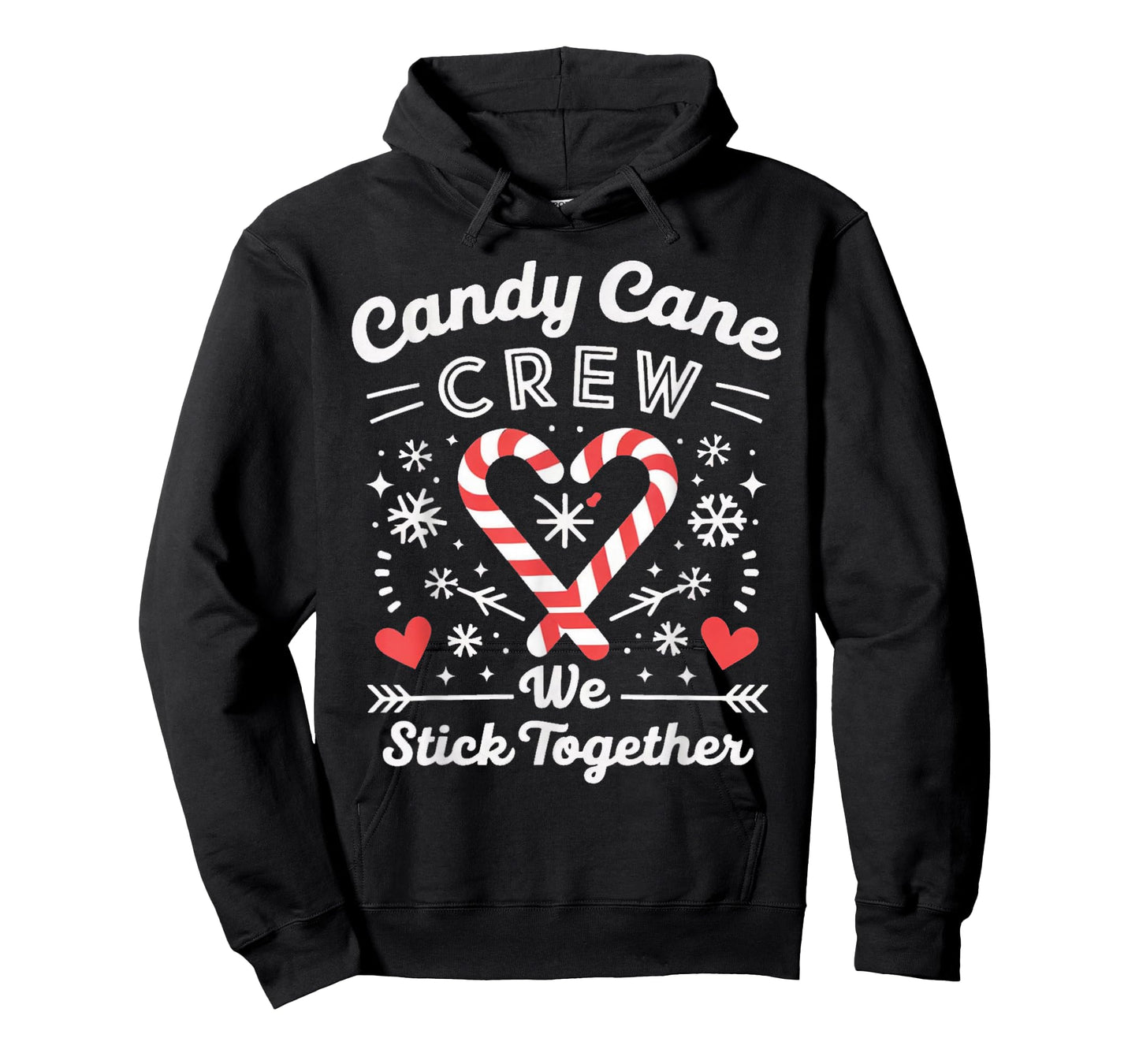 Christmas Candy Cane Heart Holiday Family Matching Pajama T-Shirt