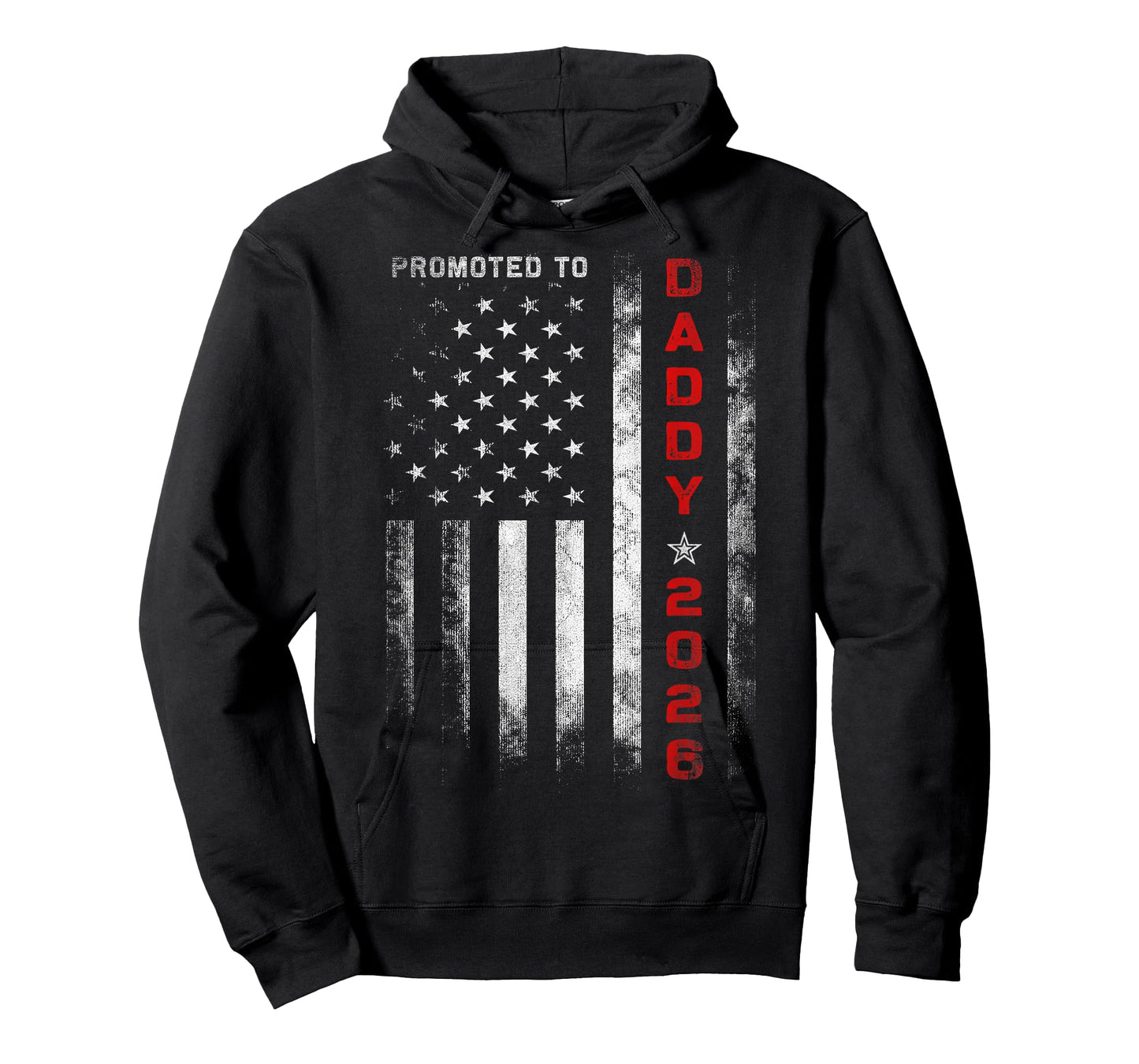 Patriotic Mens Promoted To Daddy Est 2026 First Time Dad T-Shirt