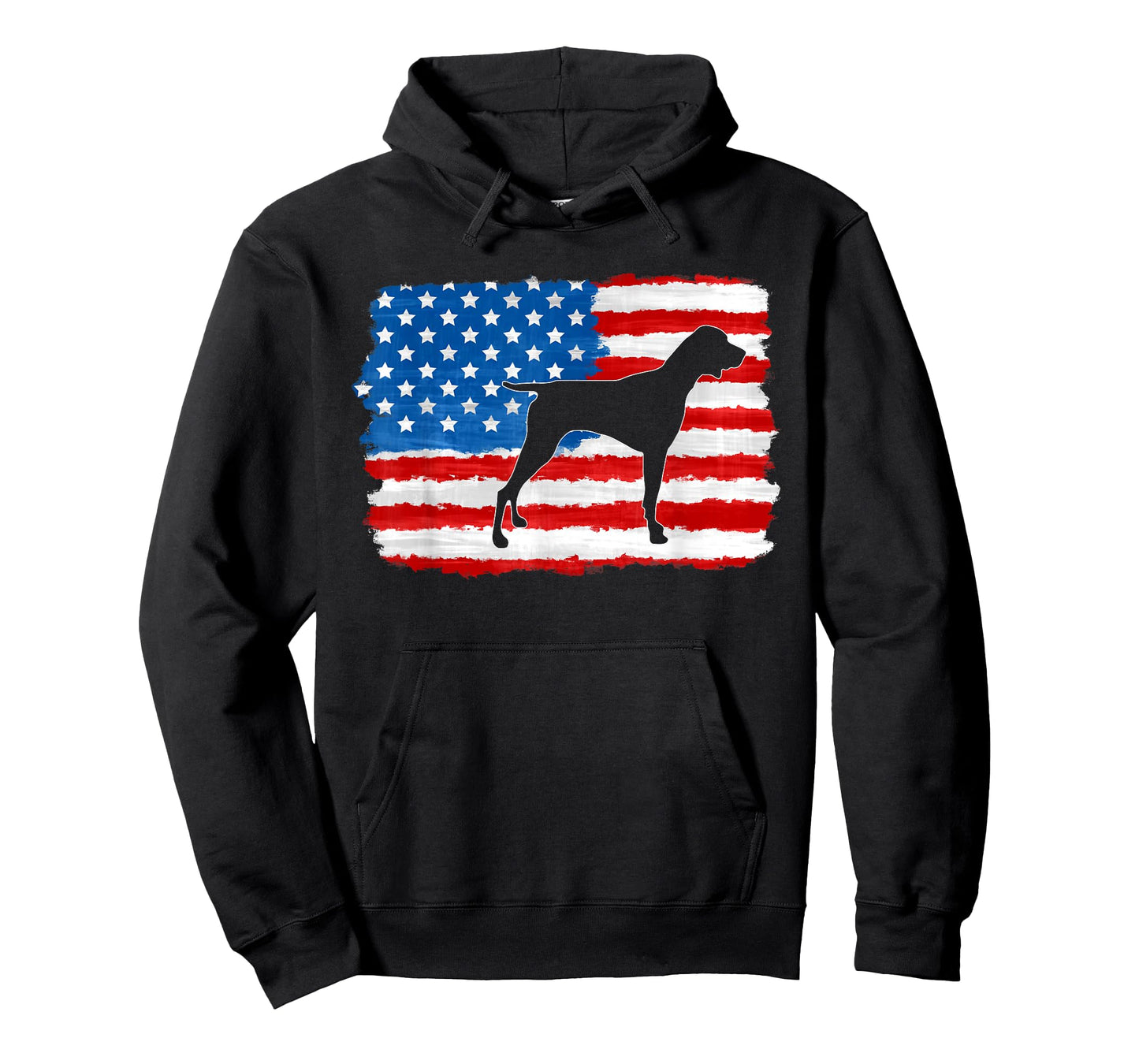 German Shorthaired Pointer 4th of July American Flag GSP Dog T-Shirt