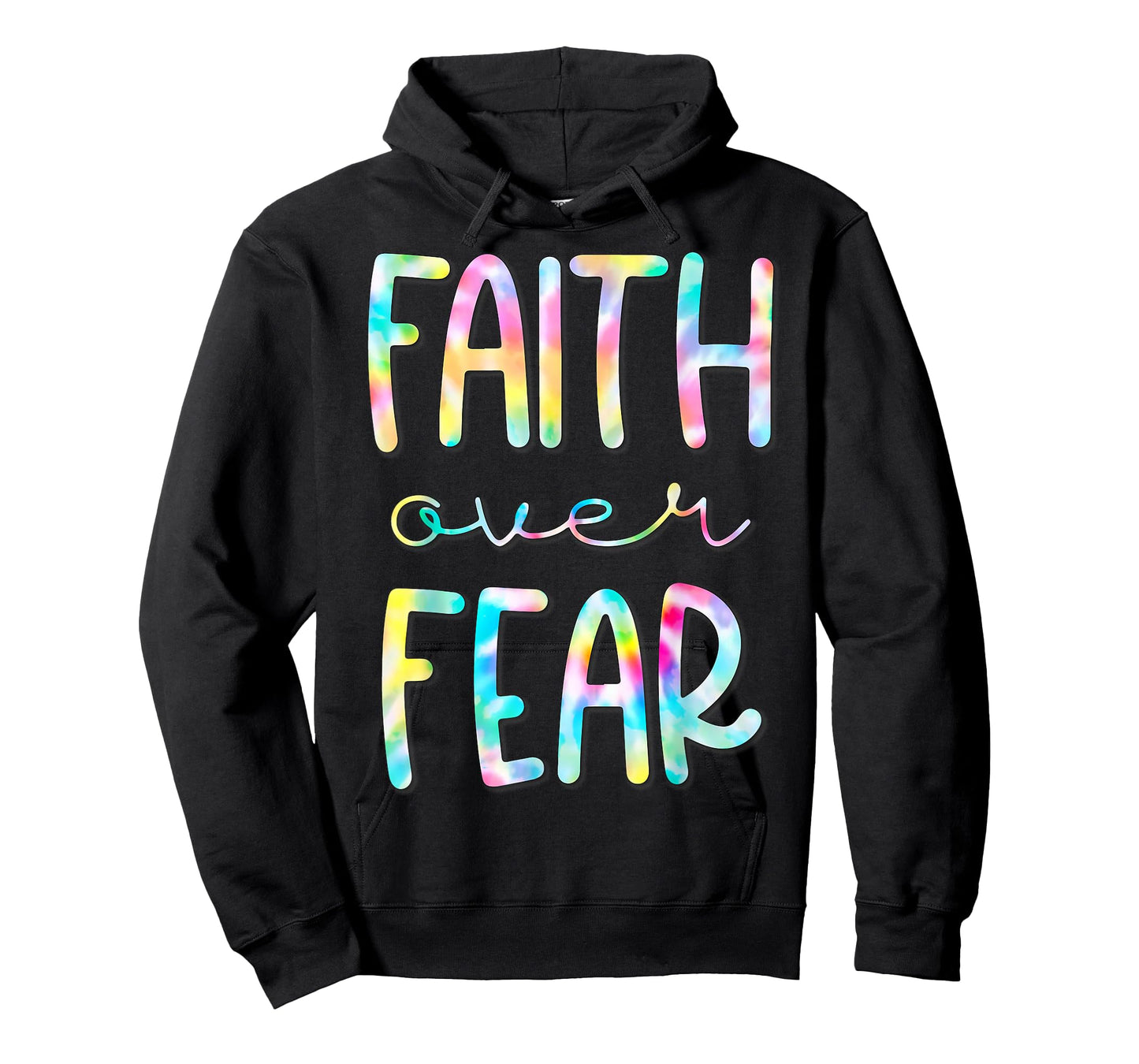 Christian Shirt for Girls Faith Over Fear Trust God Tie Dye T-Shirt