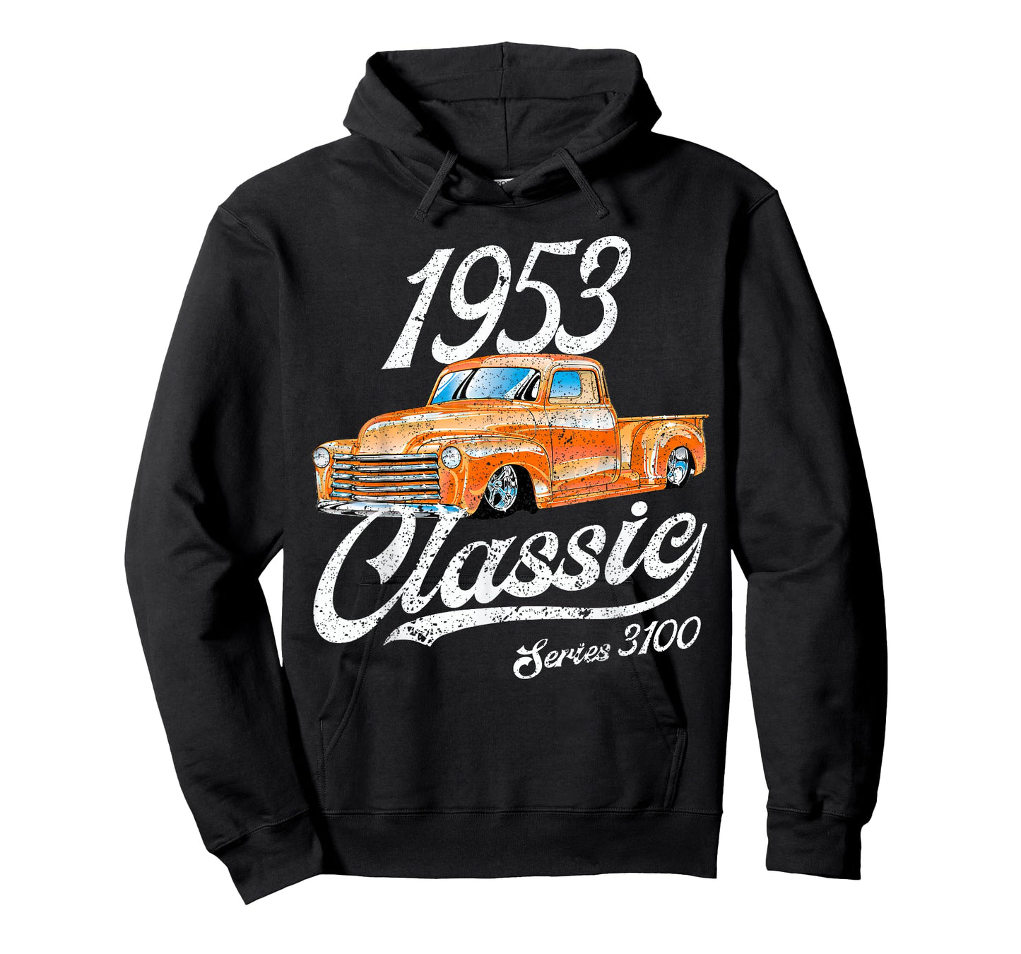 1953 53 Truck 3100 Classic Vintage Old Car USA Flag T-Shirt