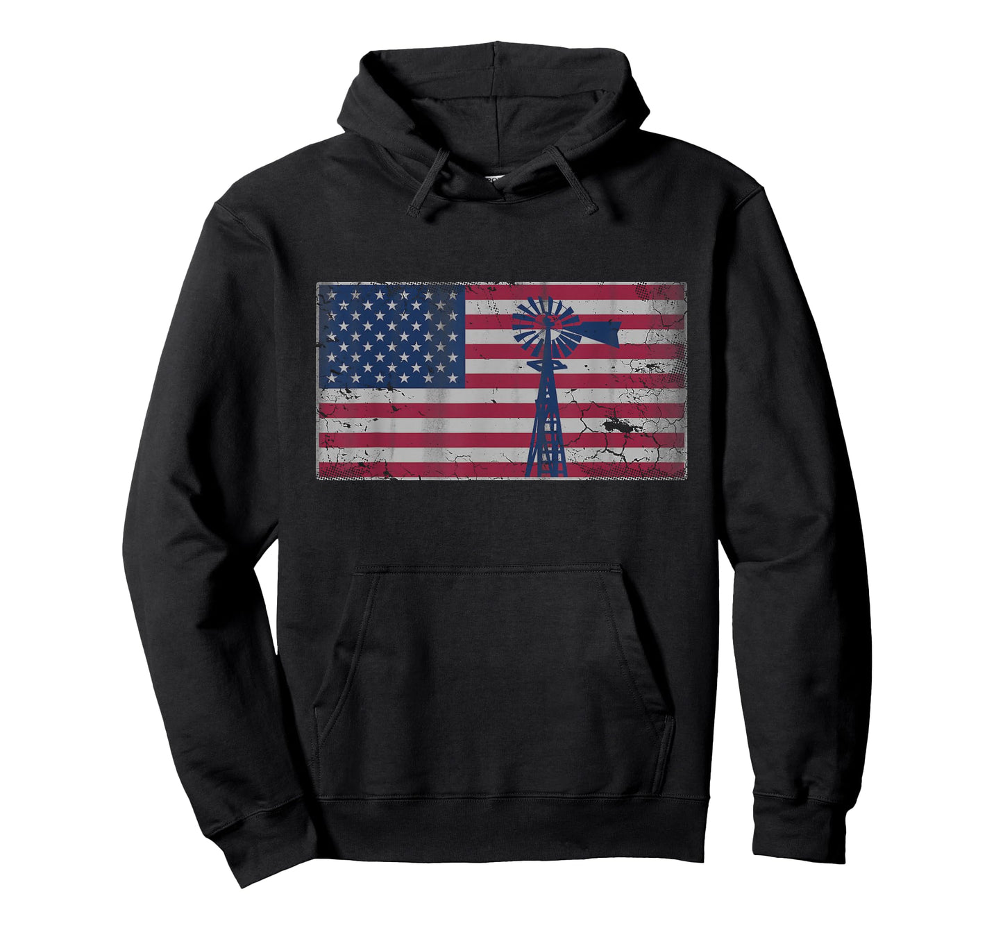 American Flag Windmill T-Shirt 4th of July USA Shirt T-Shirt