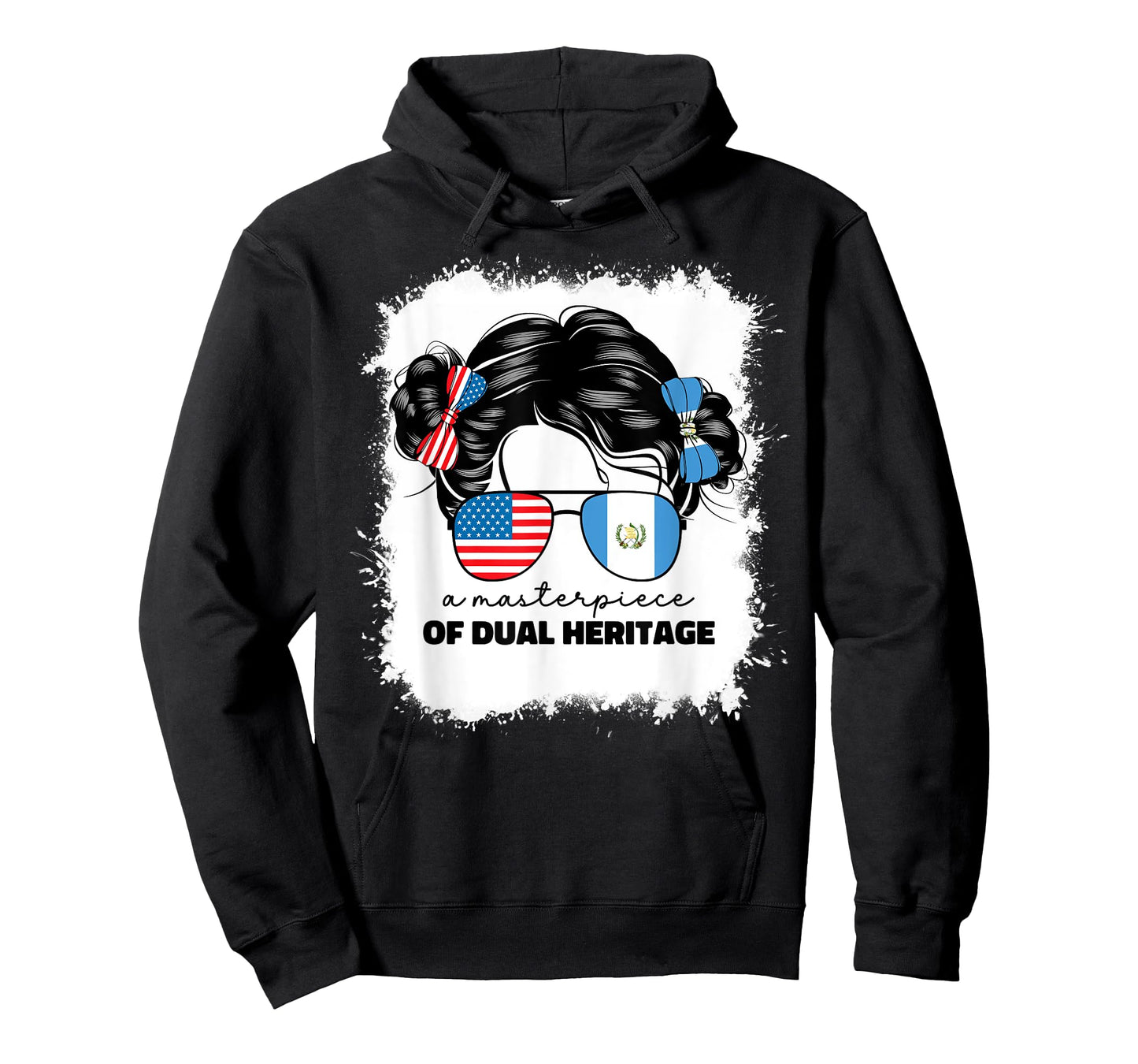 Half Guatemalan And American Guatemala Usa Flag Kids Girls T-Shirt