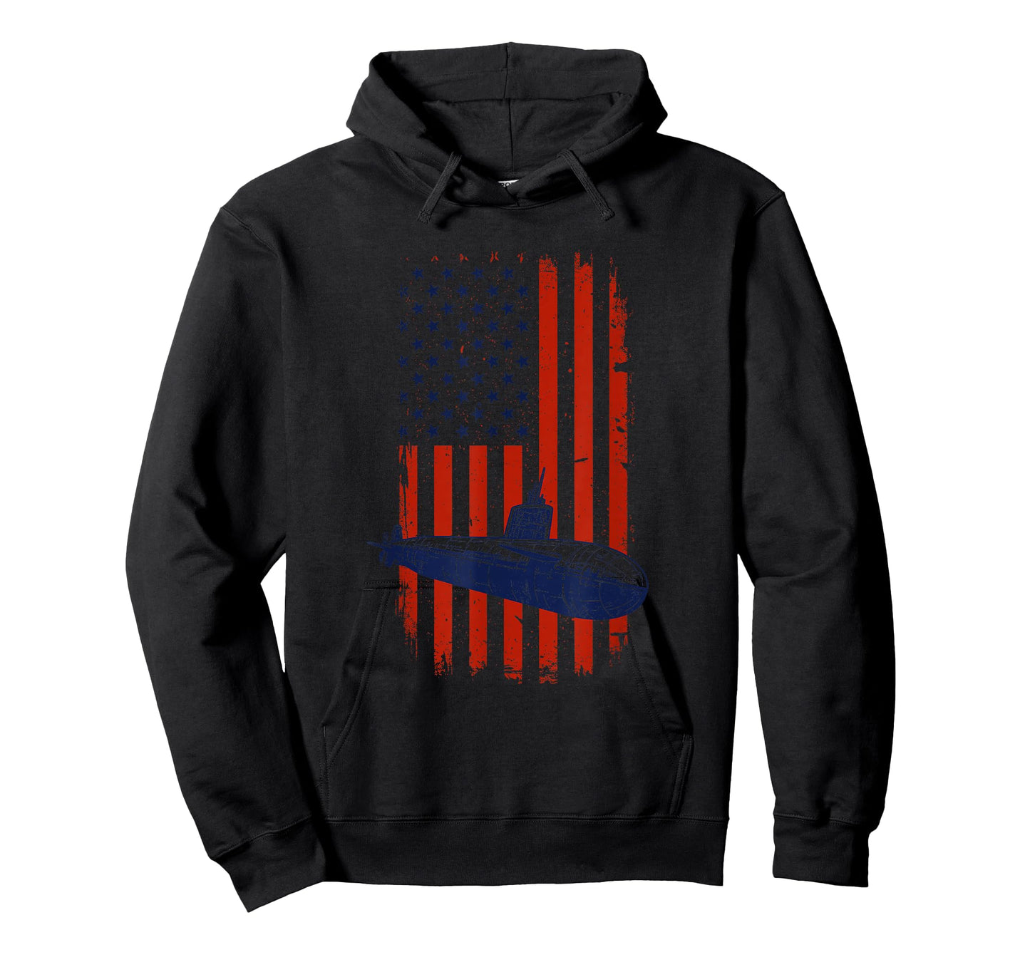 Patriotic Submarine American Flag Submariner Veteran Design T-Shirt