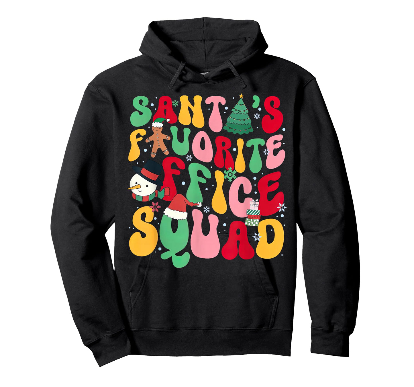 Groovy Santa Favorite Office Squad Christmas Admin Staff T-Shirt