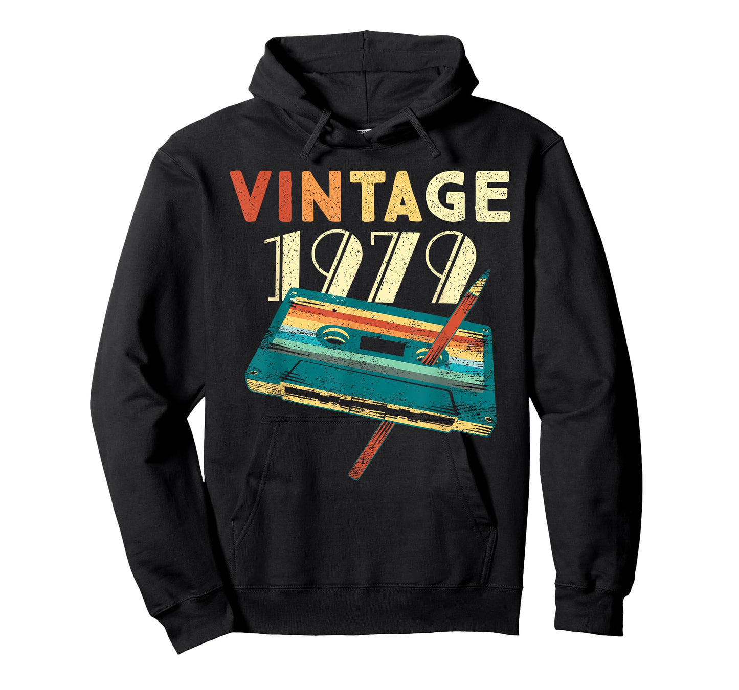 Vintage 1979 Music Cassette 46th Birthday Gifts 46 Years Old T-Shirt