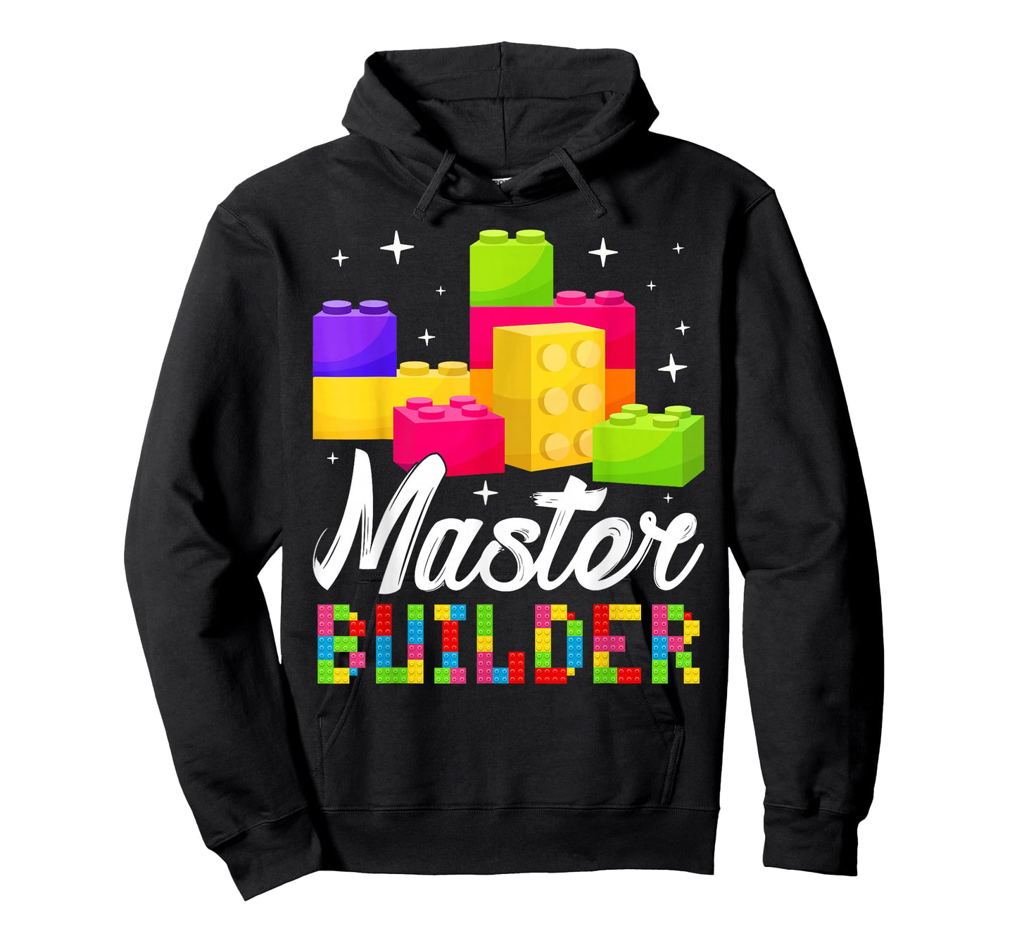 Funny Master Builder Building Block Bricks Lovers Kids Boys T-Shirt