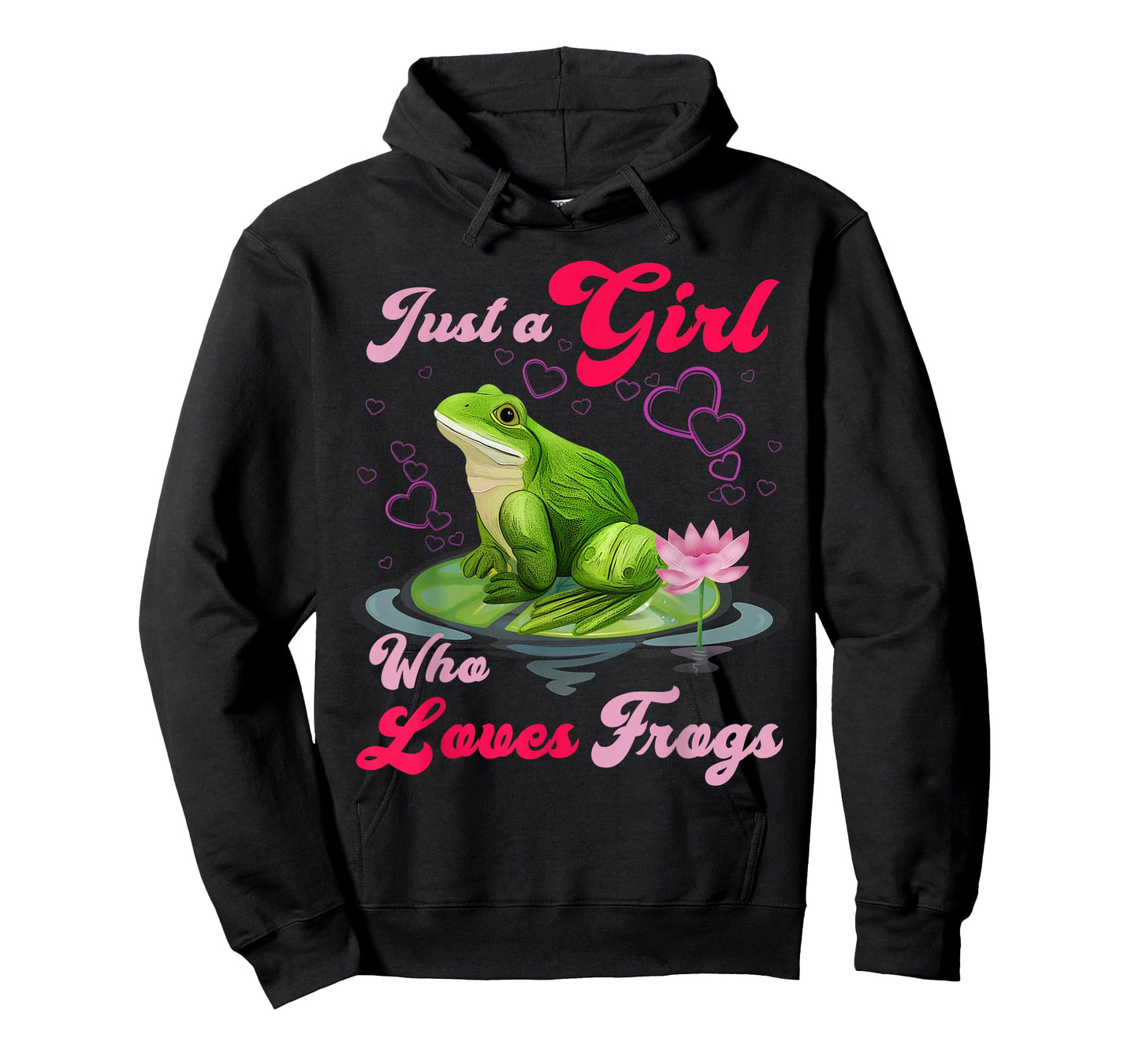 Cute and Funny Just a Girl Who Loves Frogs Women and Moms T-Shirt