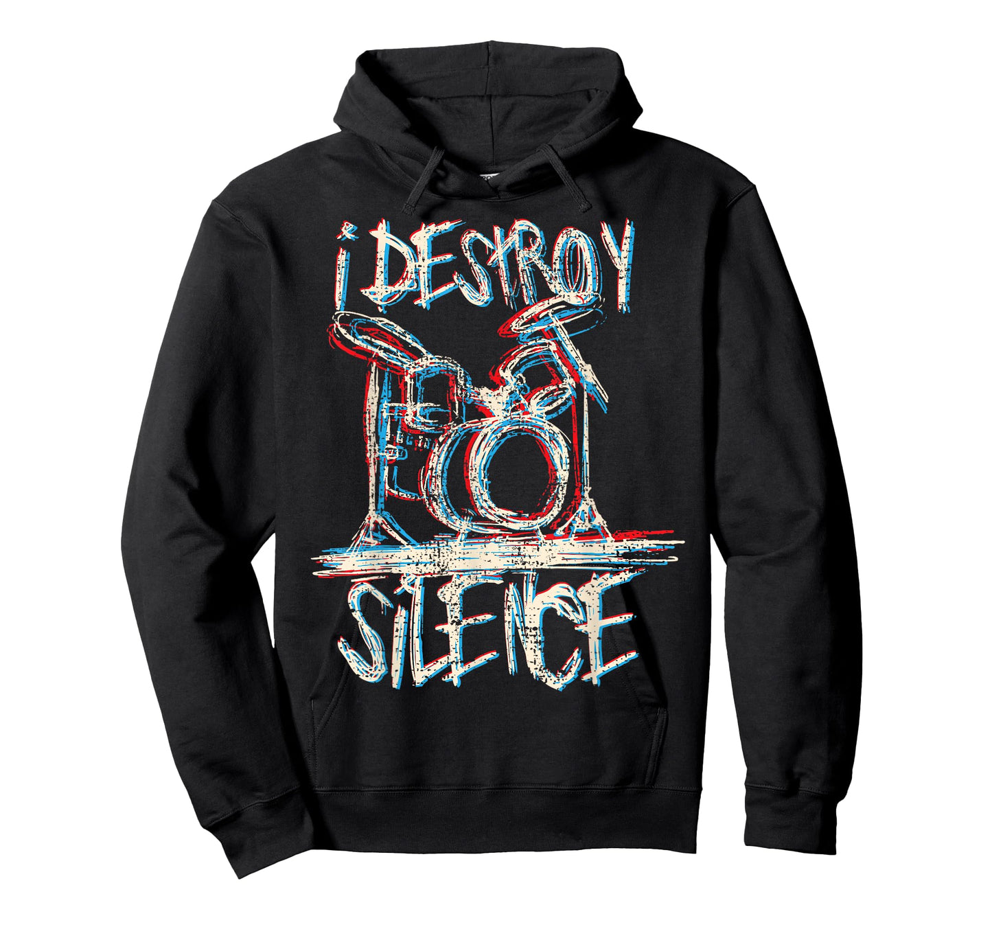 Drums Drummer I Destroy Silence Gift T-Shirt