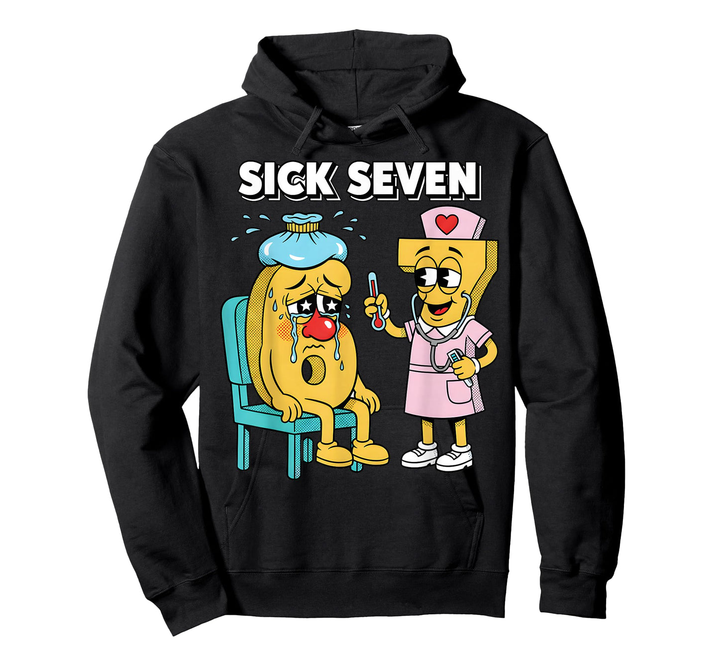 Sick Seven Meme Six Seven Sick 7 Funny Nurse Women Men T-Shirt