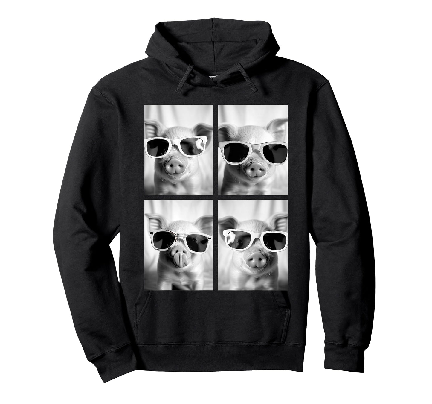 Baby Pigs with Sunglasses Cute Piglets Animals Photo Booth T-Shirt