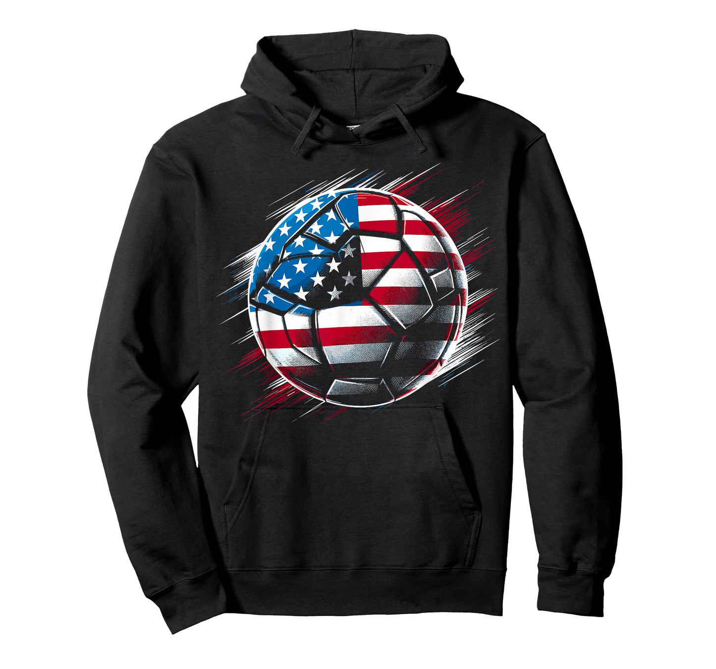 American Flag on Soccer Ball T-Shirt